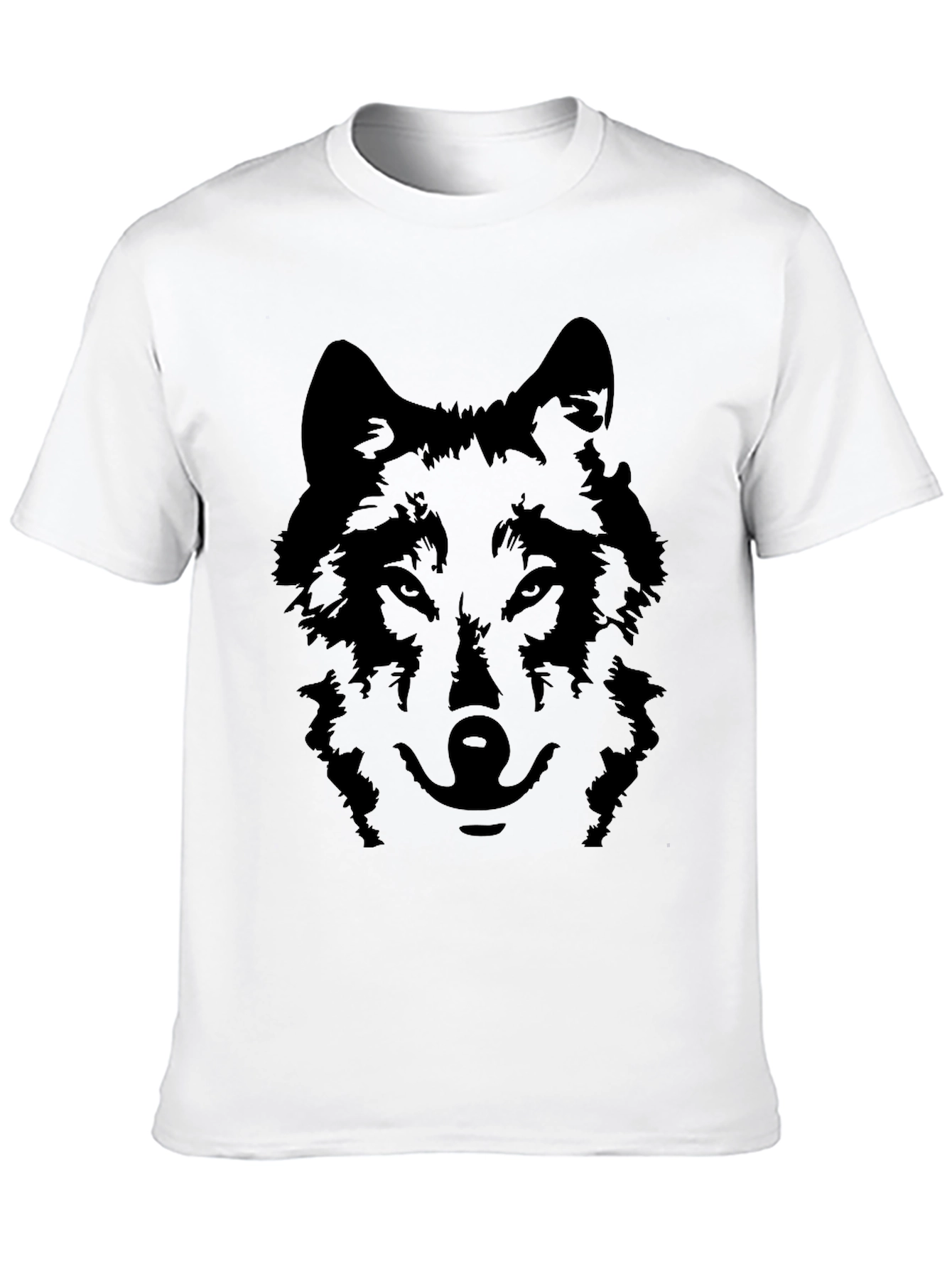 Black Black Wolf Graphic Tee - Men's Short Sleeve T-Shirt view 10