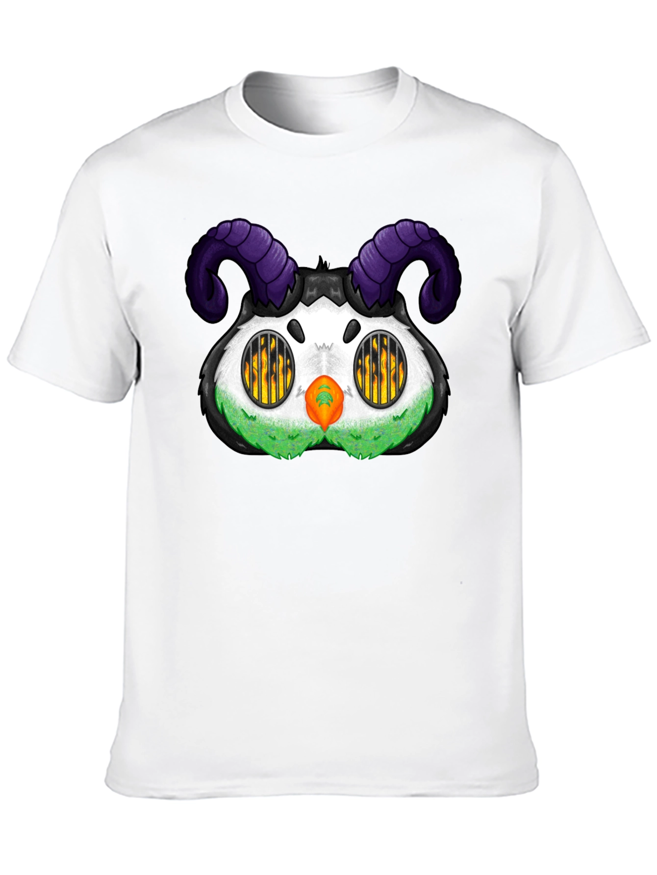 Black Monster T-Shirt with Horns view 10