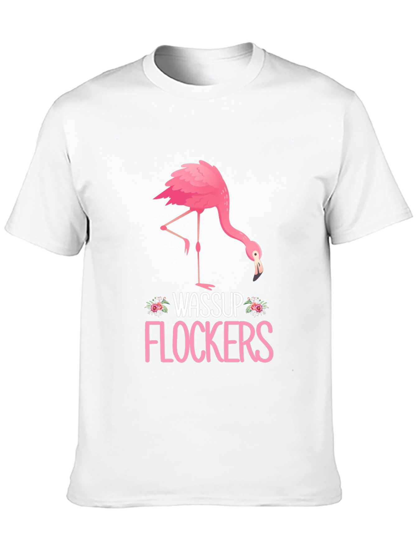 Black Wassup Flockers Flamingo Graphic Tee view 10