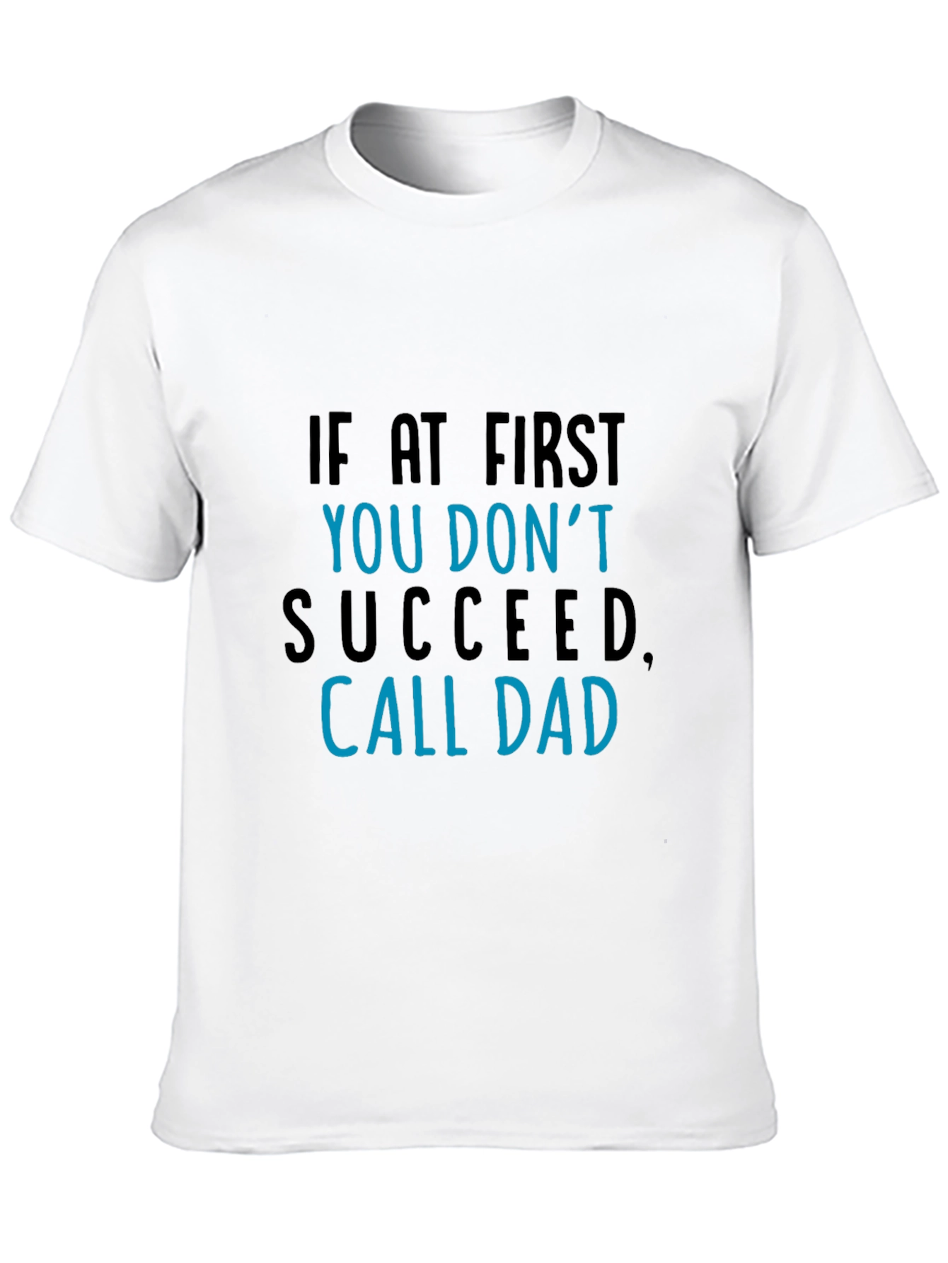Black Call Dad Funny Graphic Tee - Men's Black T-Shirt view 10