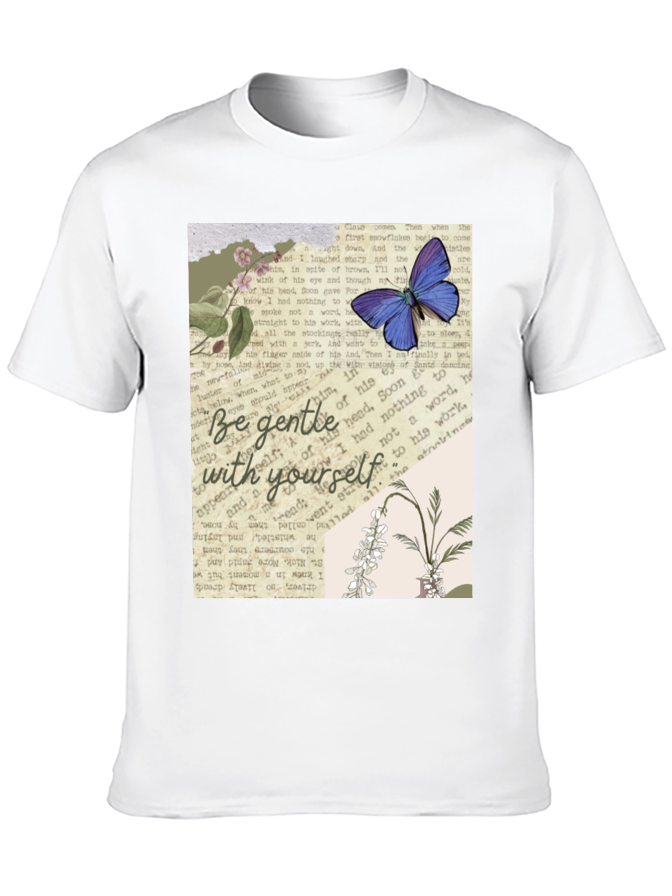Black Be Gentle With Yourself Graphic Tee view 10