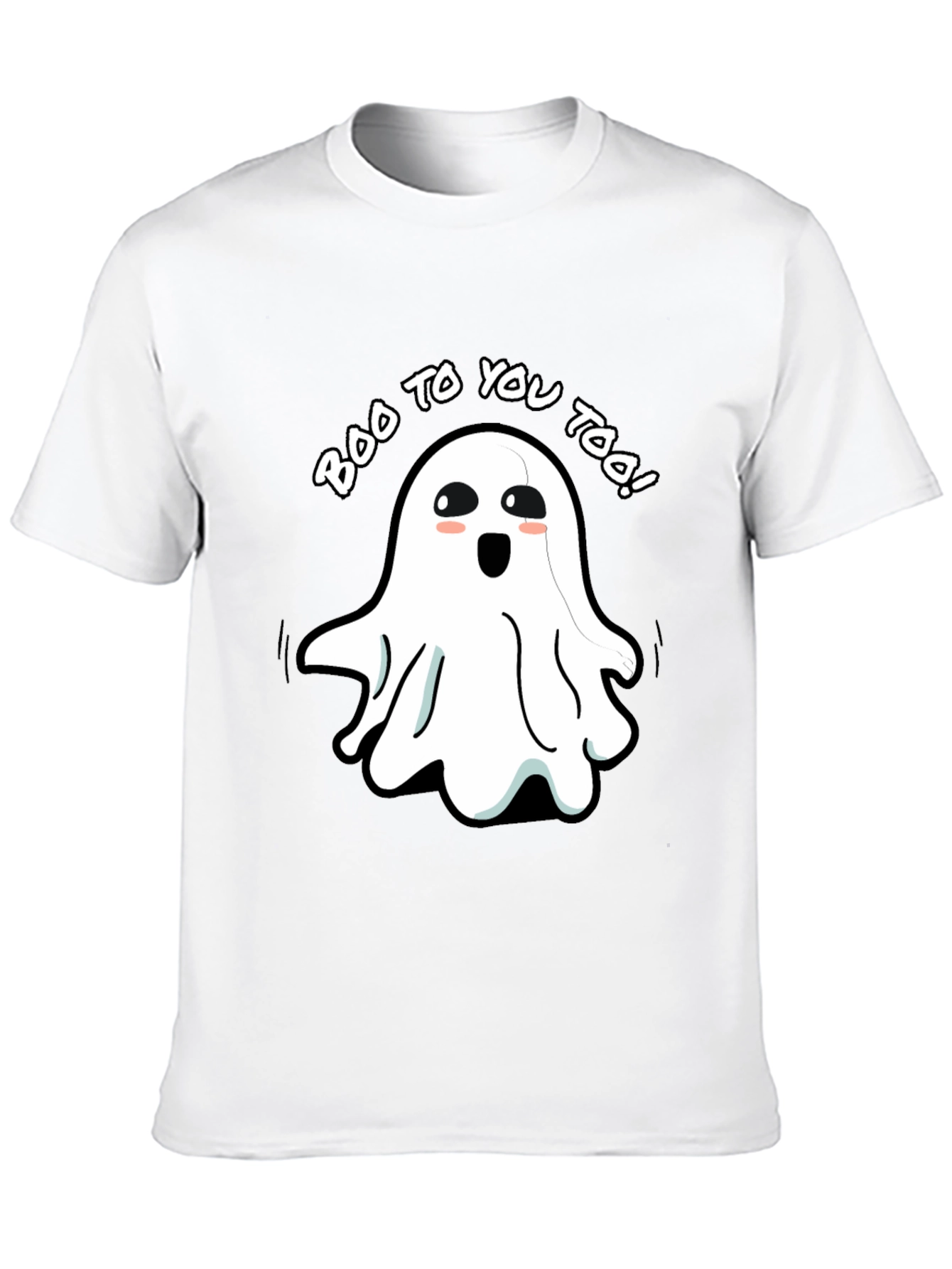 Black Boo To You Too! Ghost Graphic Tee view 10