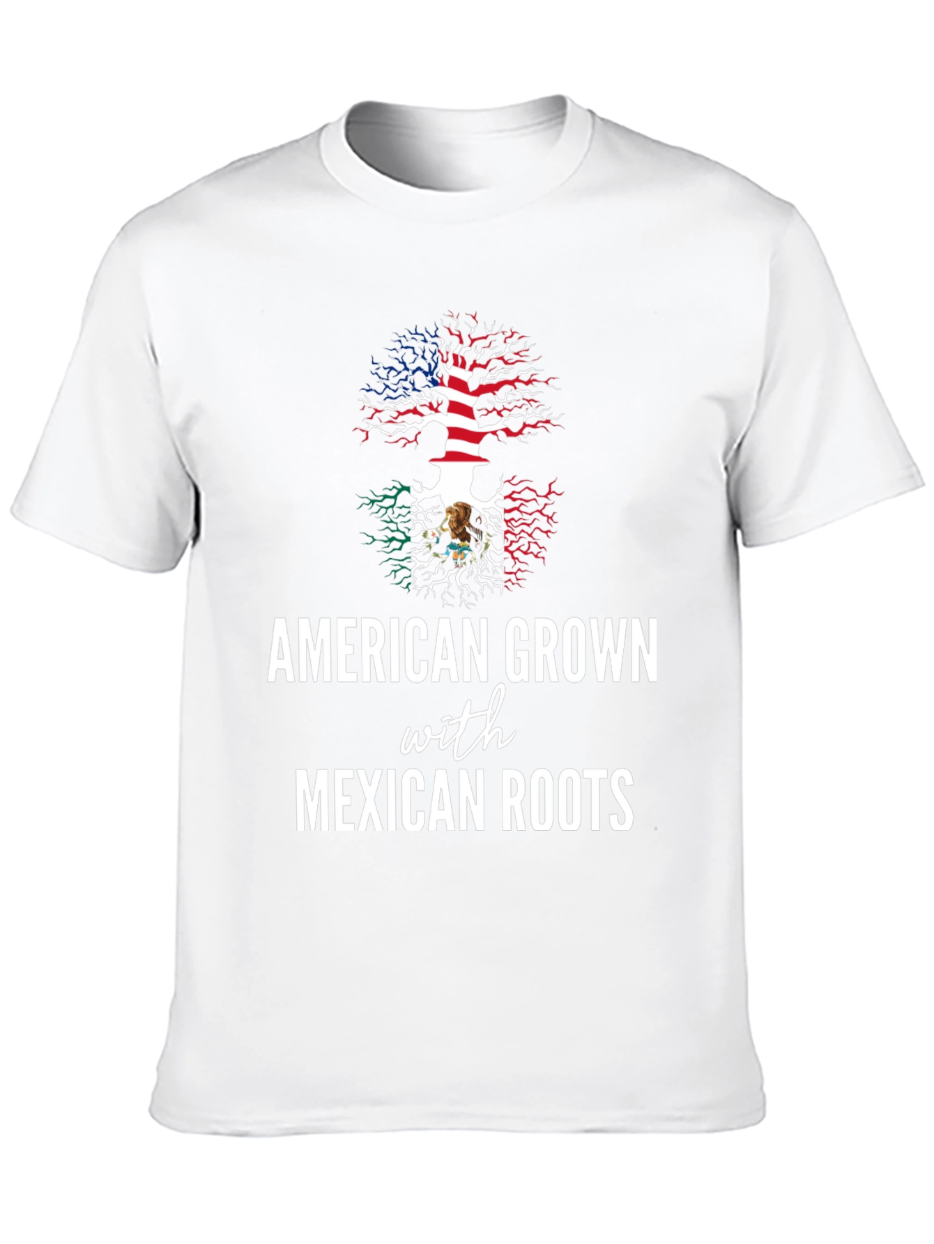 Black American Grown with Mexican Roots Tee view 10