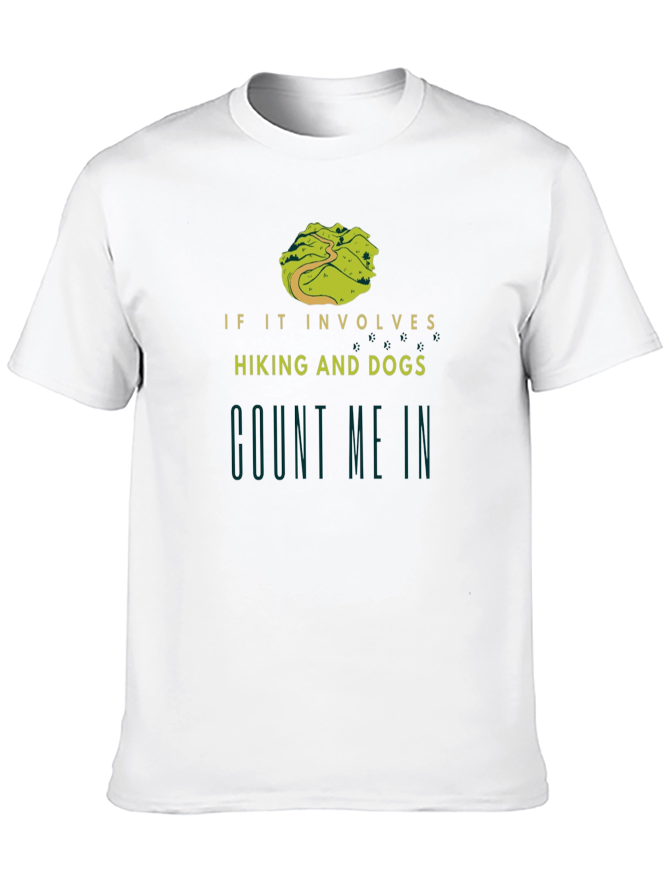 Black Hiking and Dogs T-Shirt - Count Me In! view 10