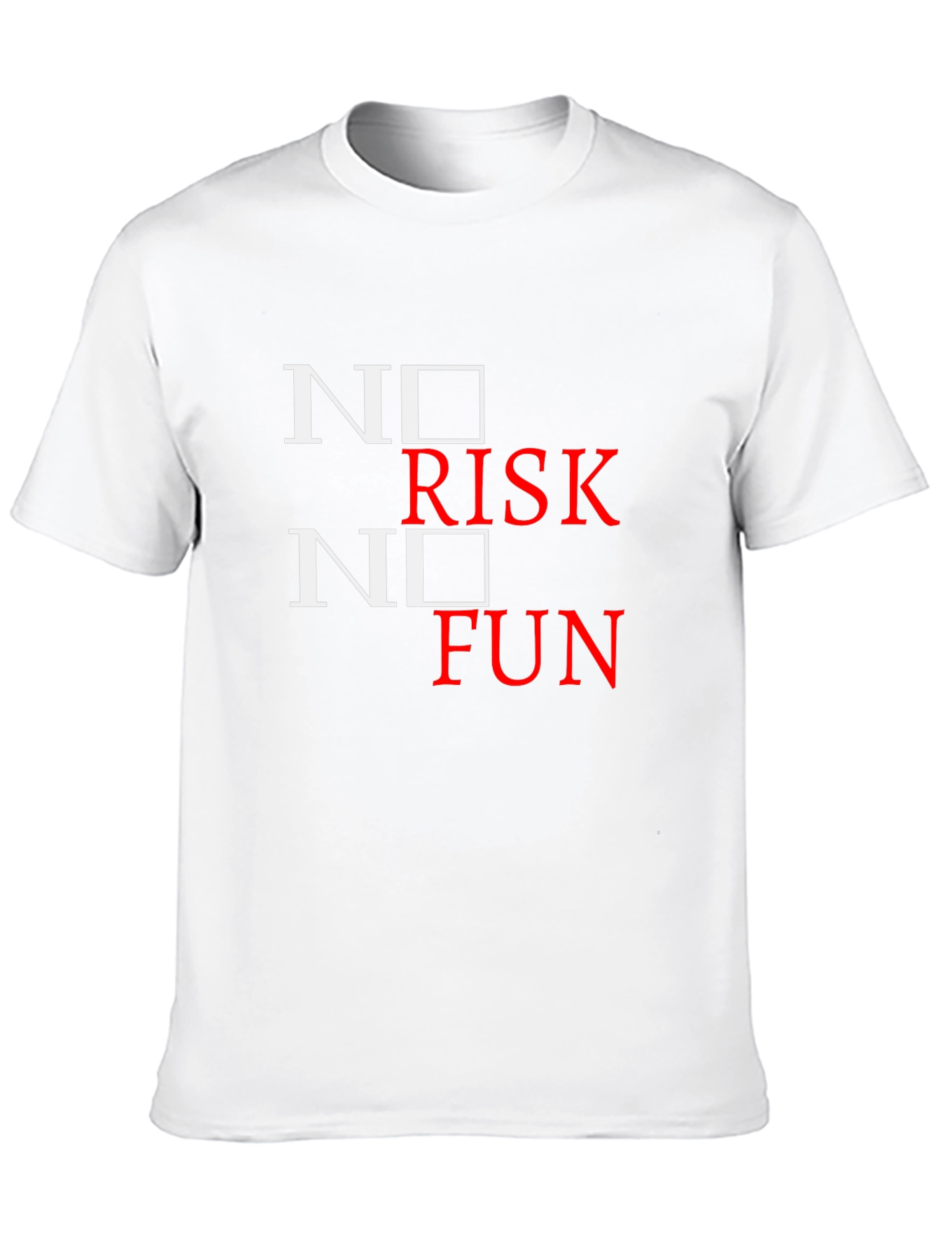 Black No Risk No Fun Graphic Tee - Black view 10