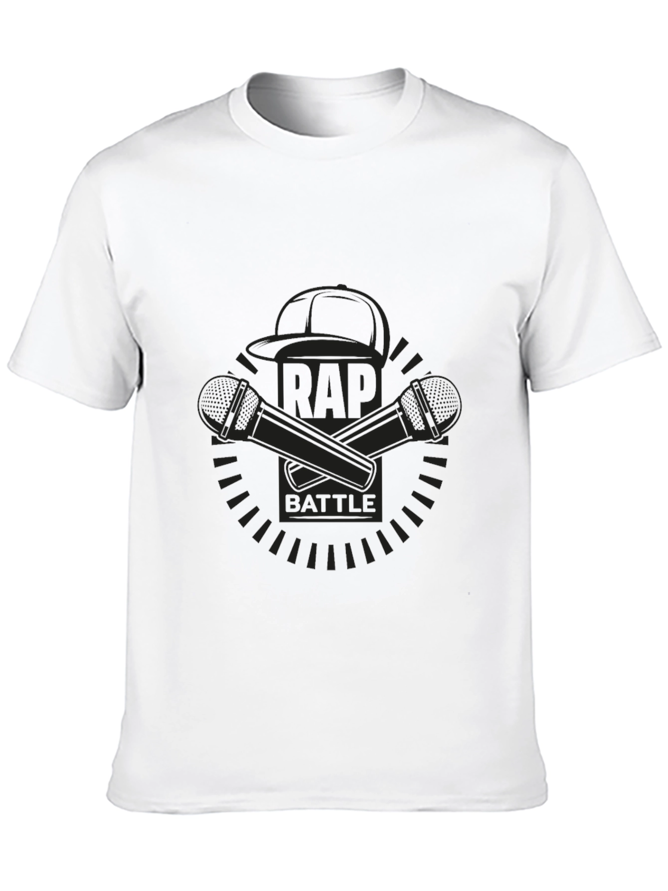 Black Rap Battle Graphic T-Shirt - Black view 10