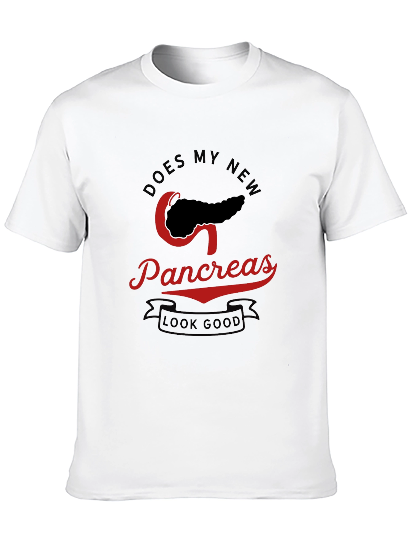 Black Funny Pancreas Transplant T-Shirt view 10