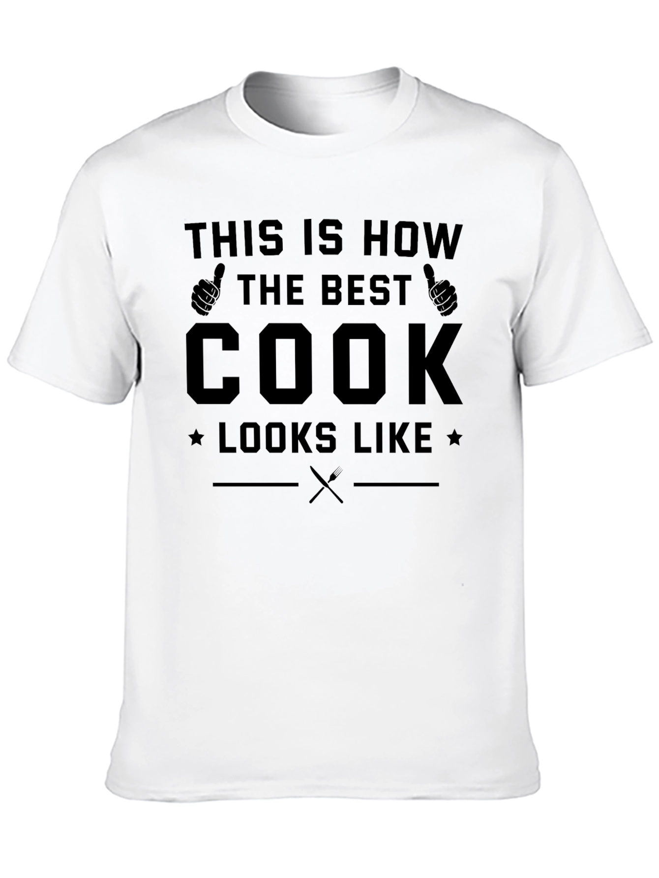 Black Best Cook Ever T-Shirt, Chef Gift view 10