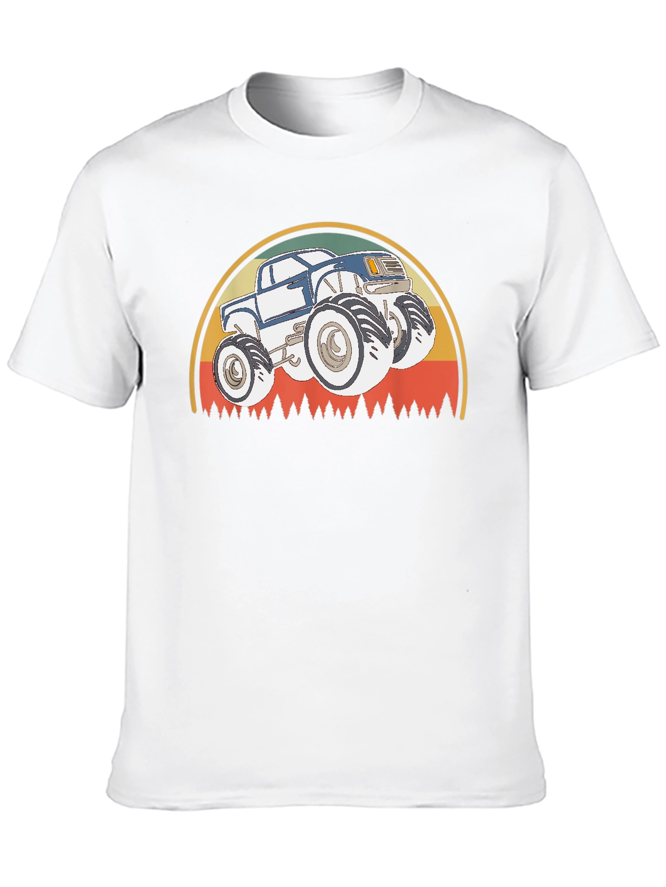 Black Monster Truck T-Shirt - Retro Style Design view 10