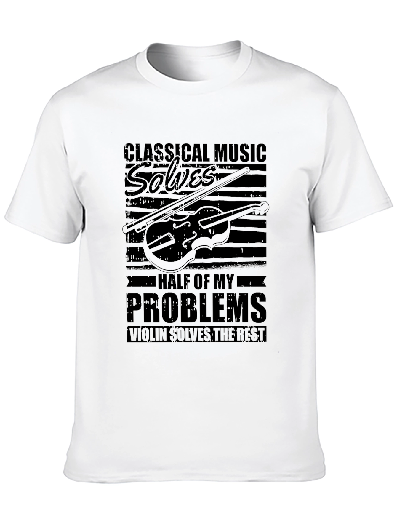 Black Classical Music Solves My Problems T-Shirt view 10
