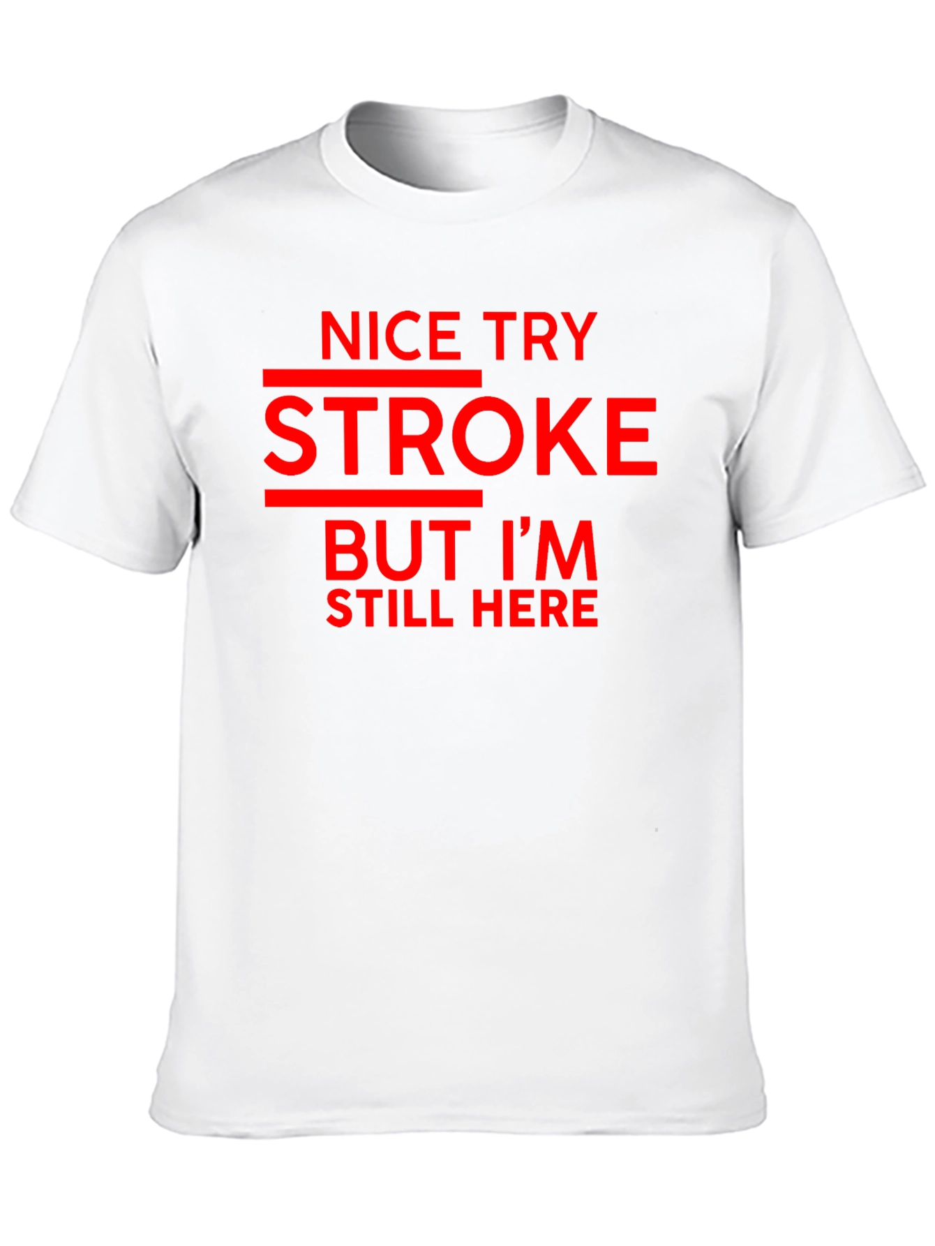 Black Funny Stroke Survivor Graphic Tee view 10