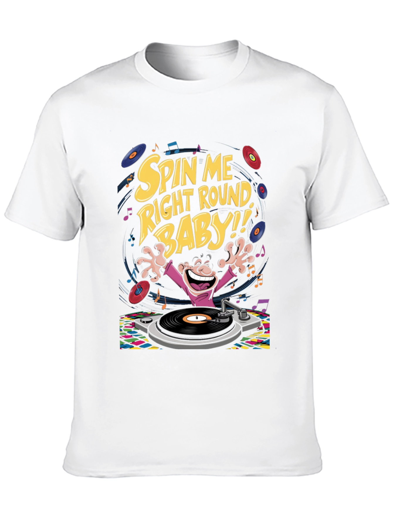 Black Spin Me Right Round T-Shirt view 10