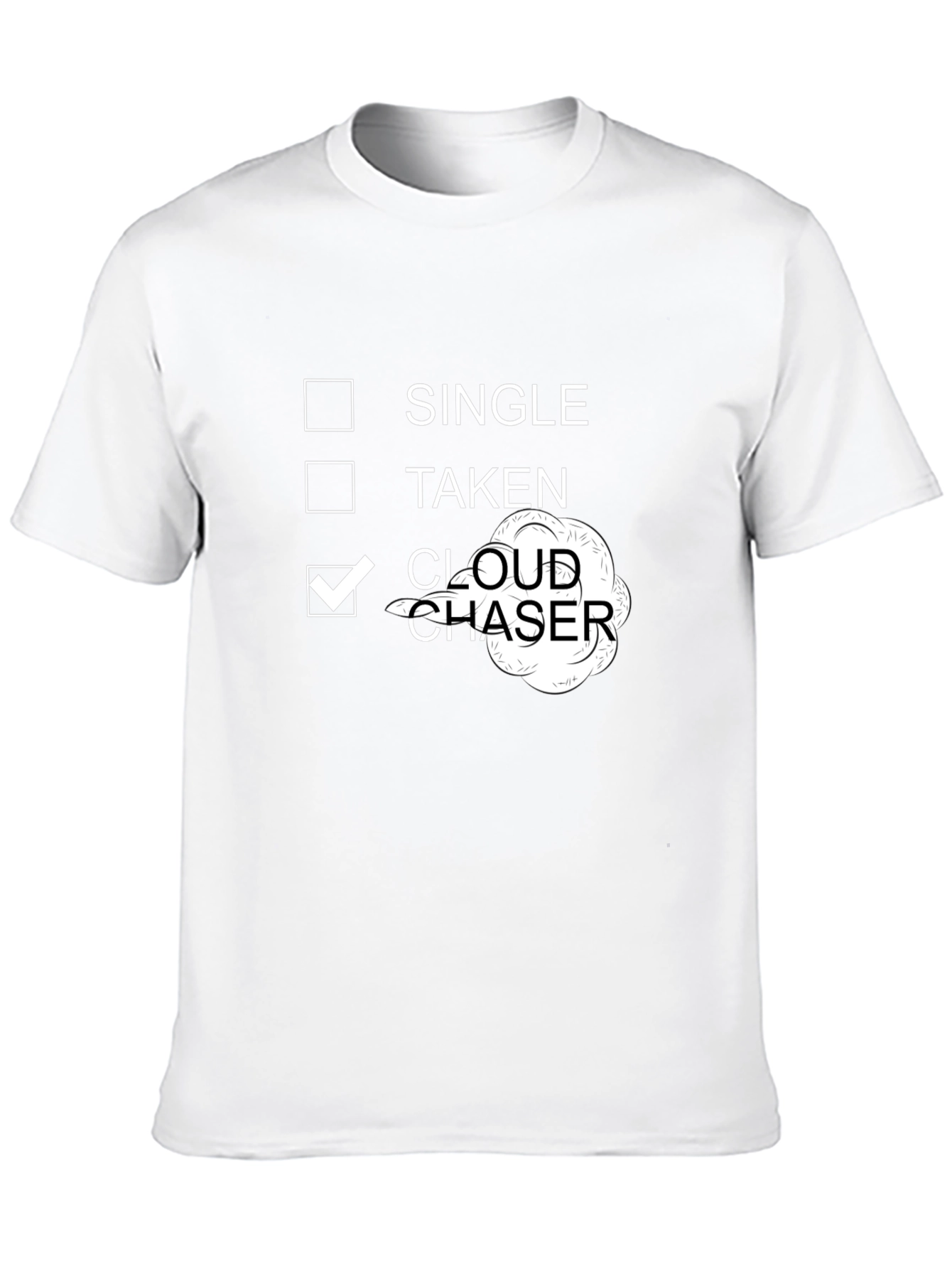 Black Cloud Chaser Novelty Graphic T-Shirt for Vape Enthusiasts view 10