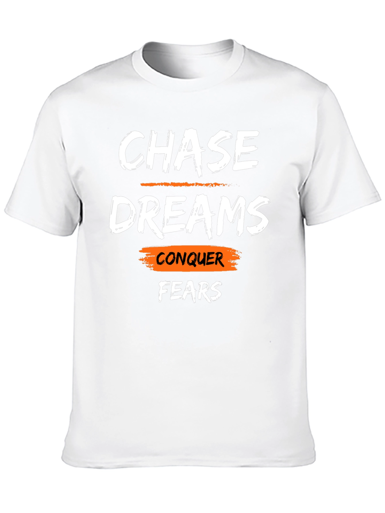 Black Chase Dreams Conquer Fears Graphic T-Shirt view 10