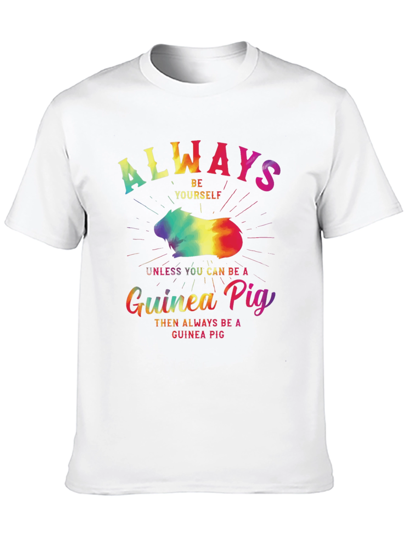 Black Always Be Yourself Guinea Pig T-Shirt view 10