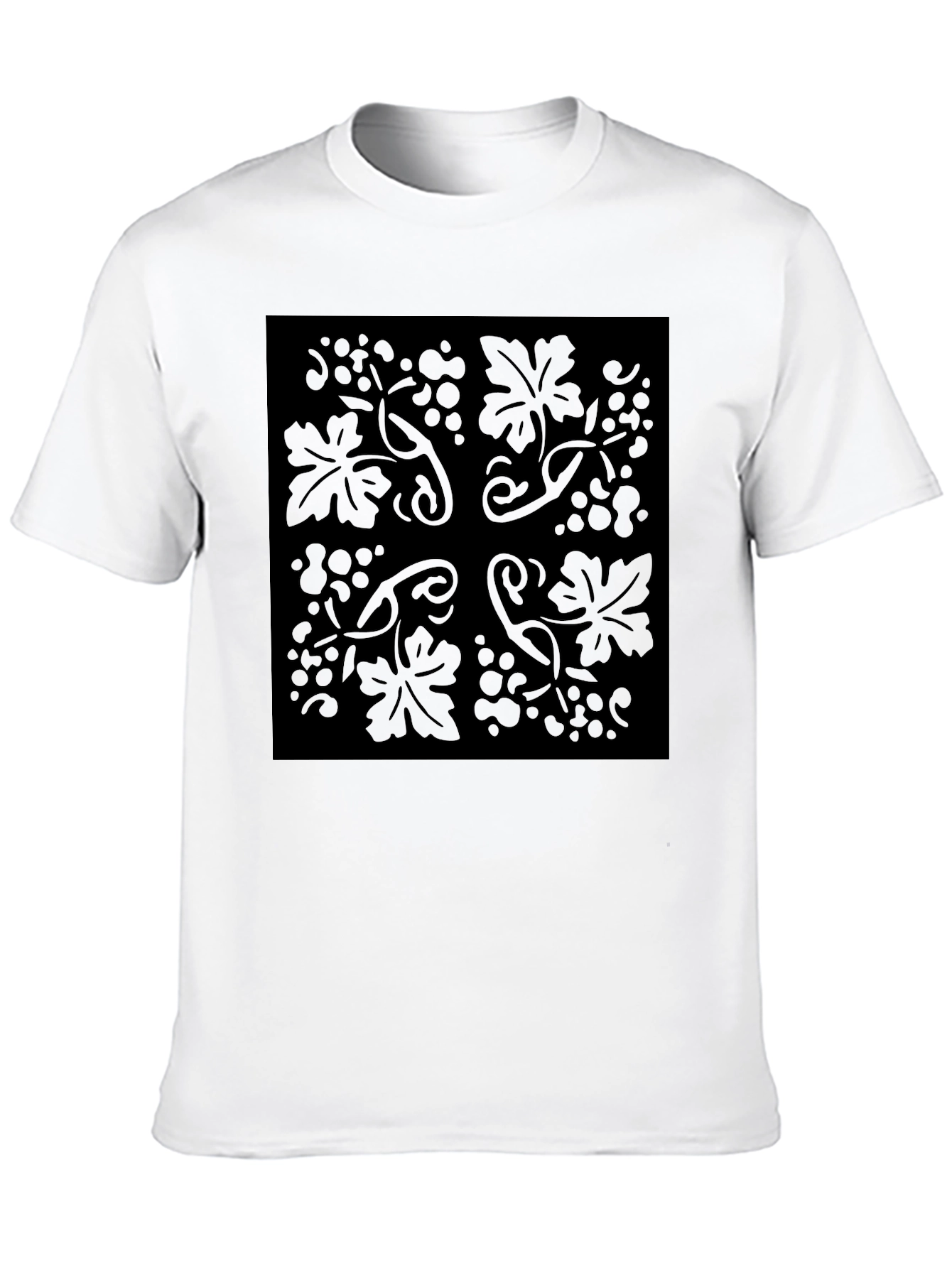 Black Black Floral Vine Graphic Tee view 10