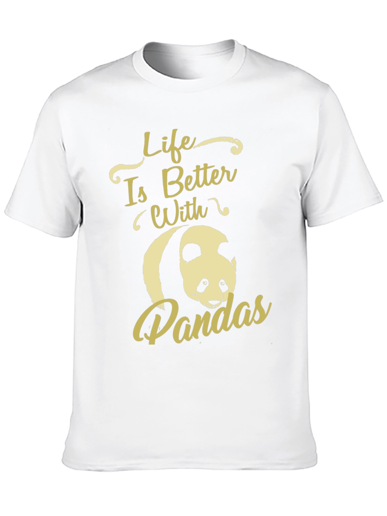 Black Life is Better with Pandas Graphic T-Shirt view 10