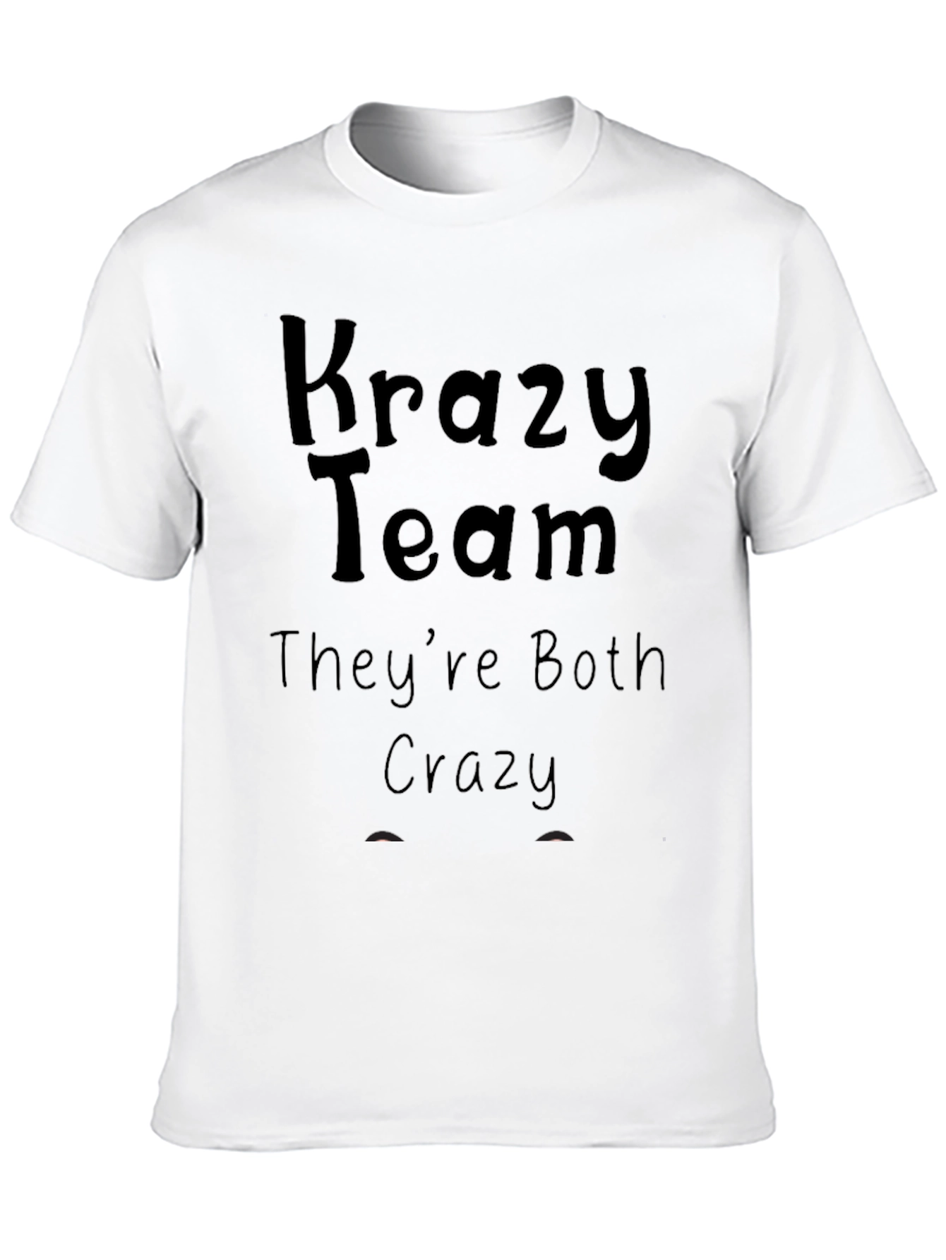Black Krazy Team Tee - They're Both Crazy Shirt view 10
