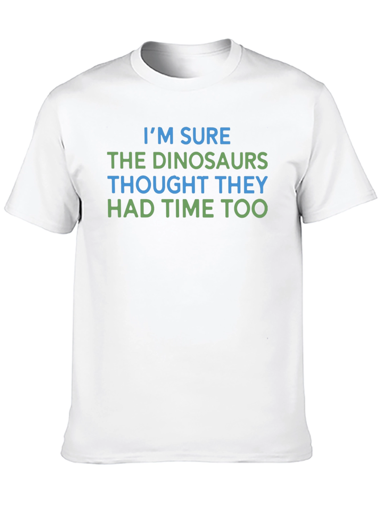 Black Funny Dinosaur Graphic T-Shirt, Time Joke Tee view 10