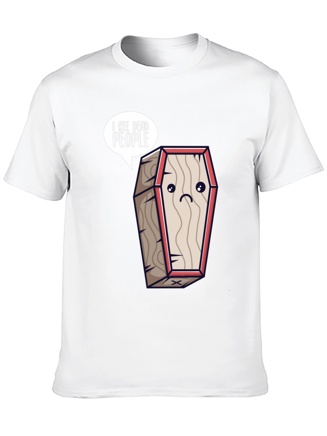 Black I See Dead People Coffin T-Shirt view 10