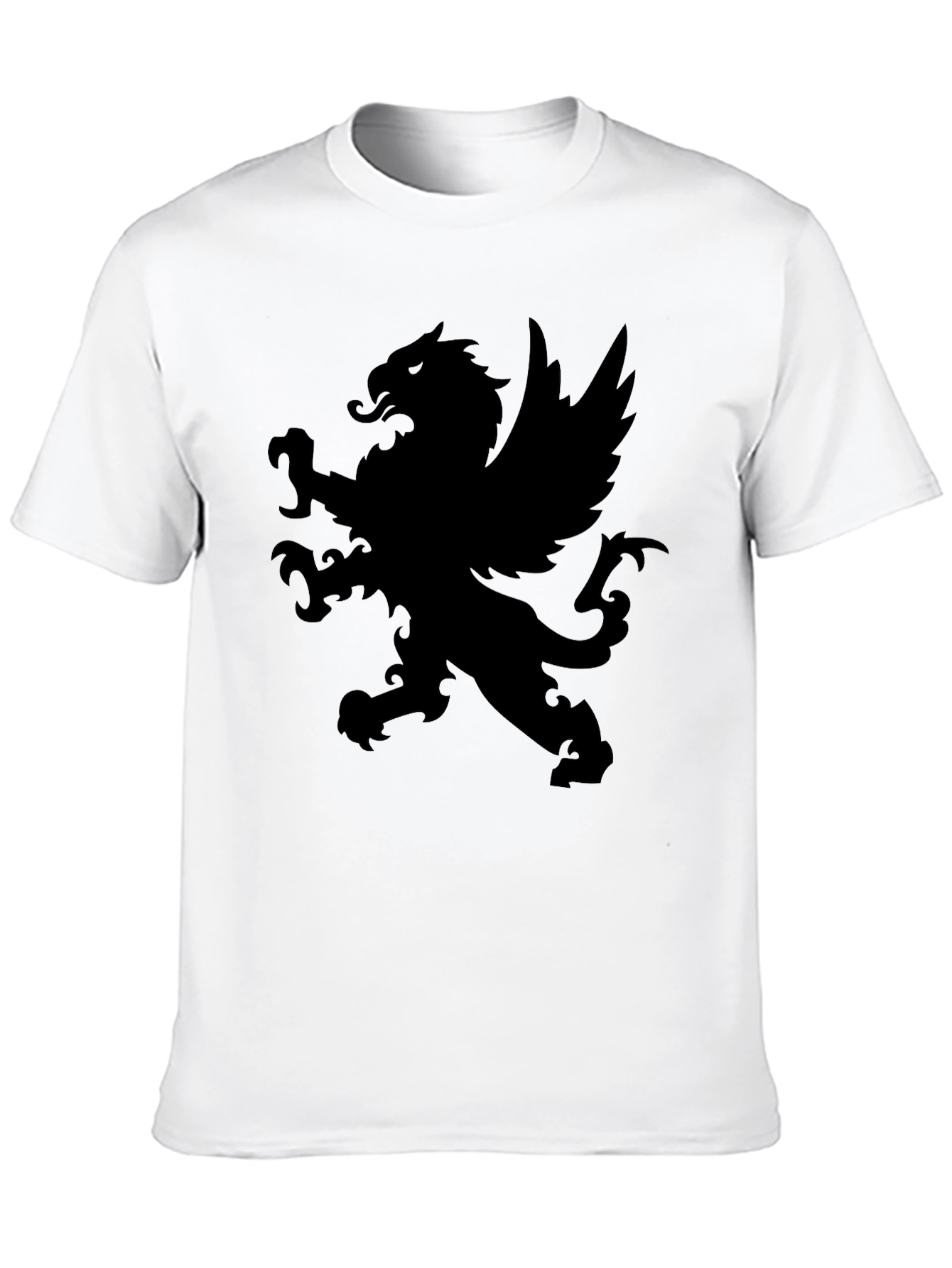 Black Gryphon Graphic Black T-Shirt view 10