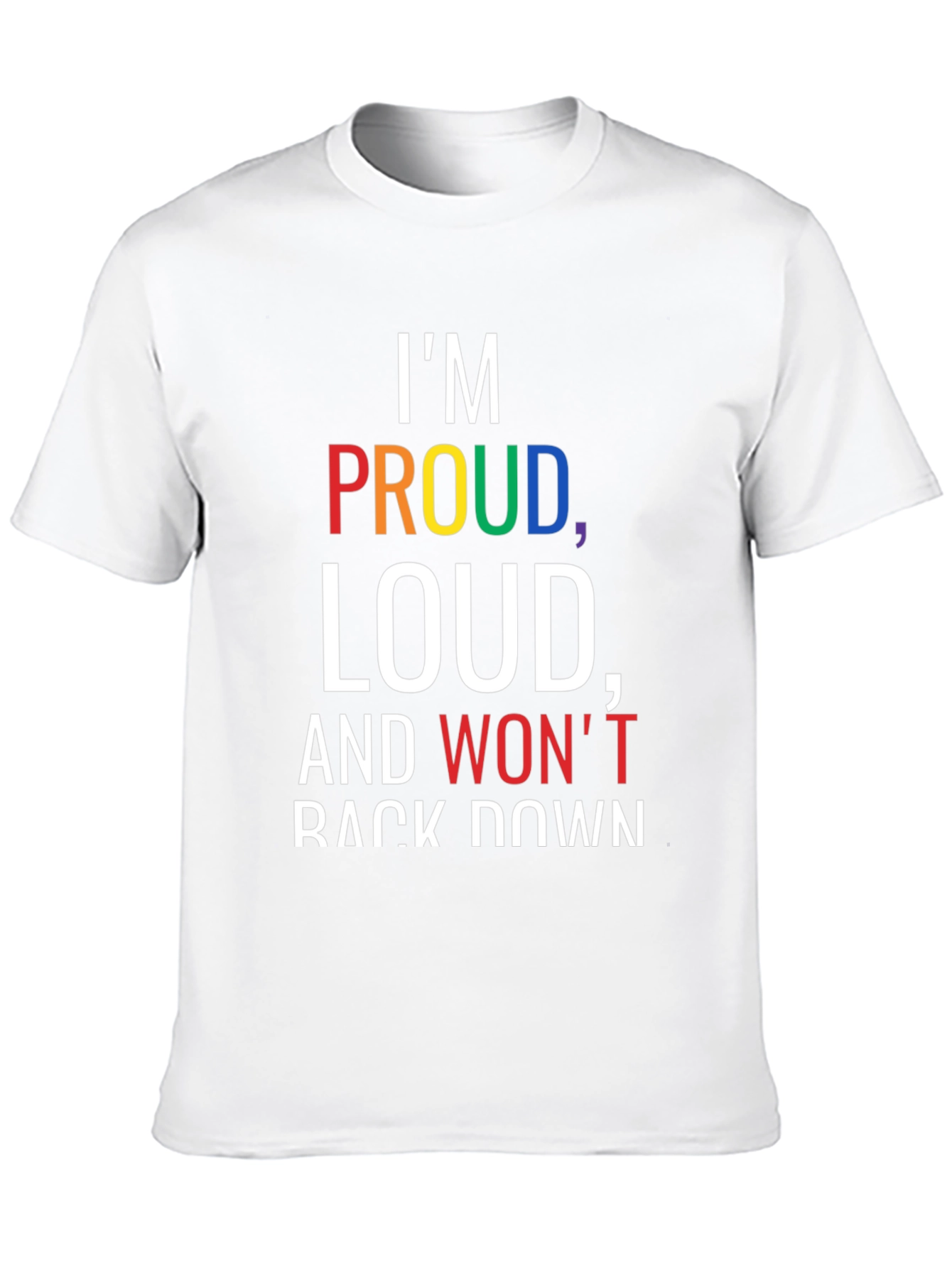 Black Proud Loud T-Shirt - Black Pride Tee view 10