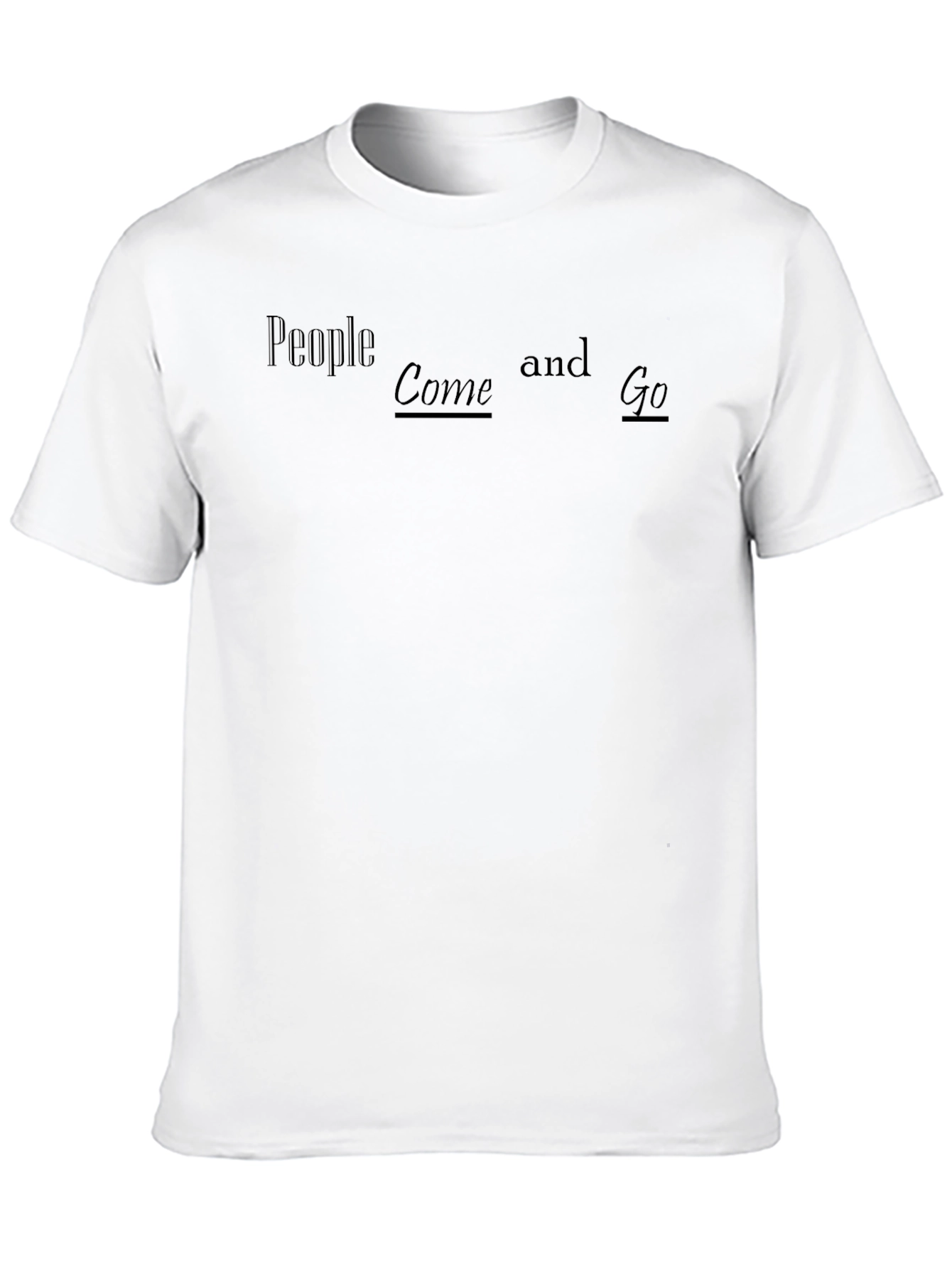 Black People Come and Go Black T-Shirt view 10