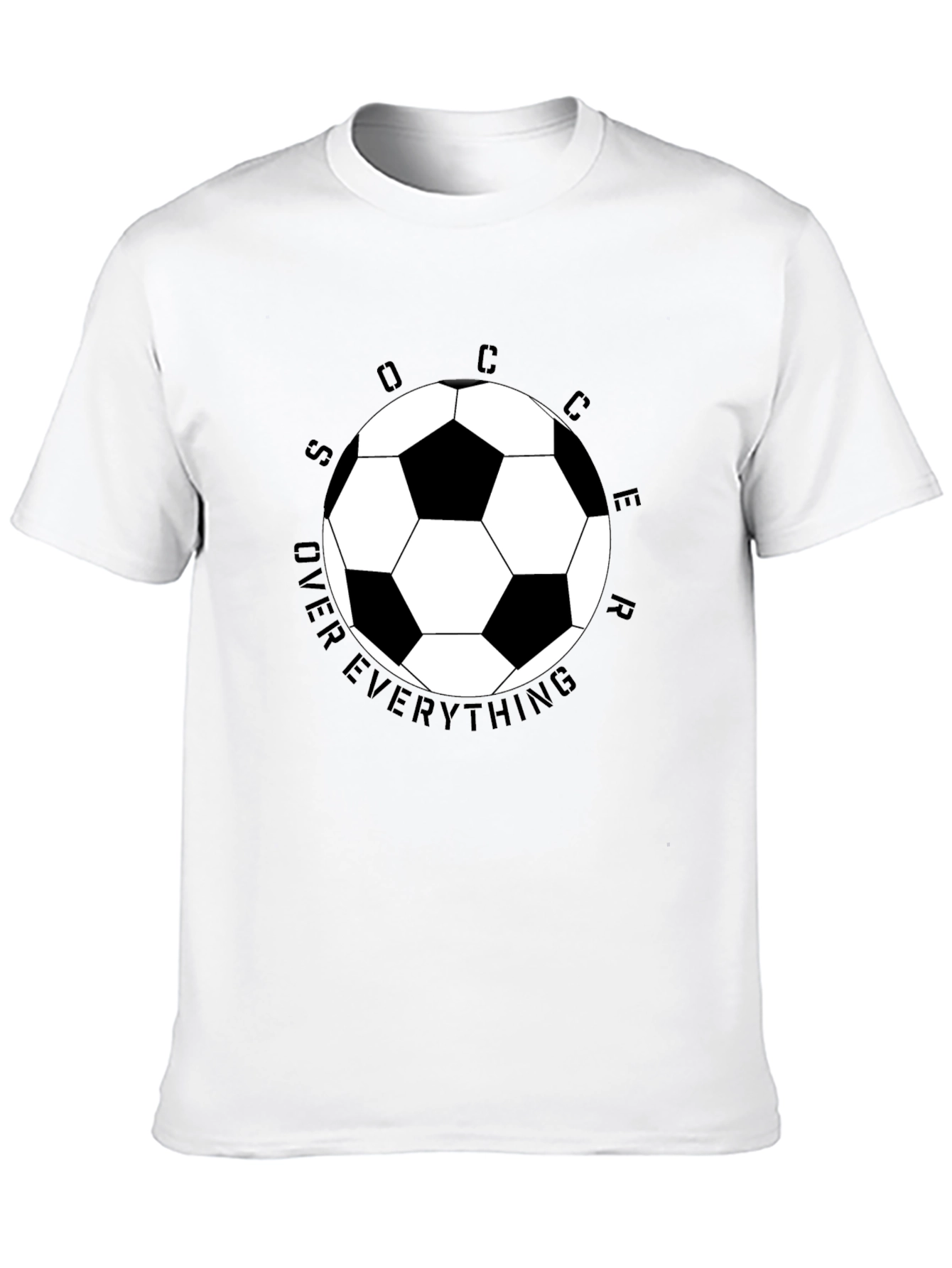 Black Soccer Over Everything Graphic Tee view 10