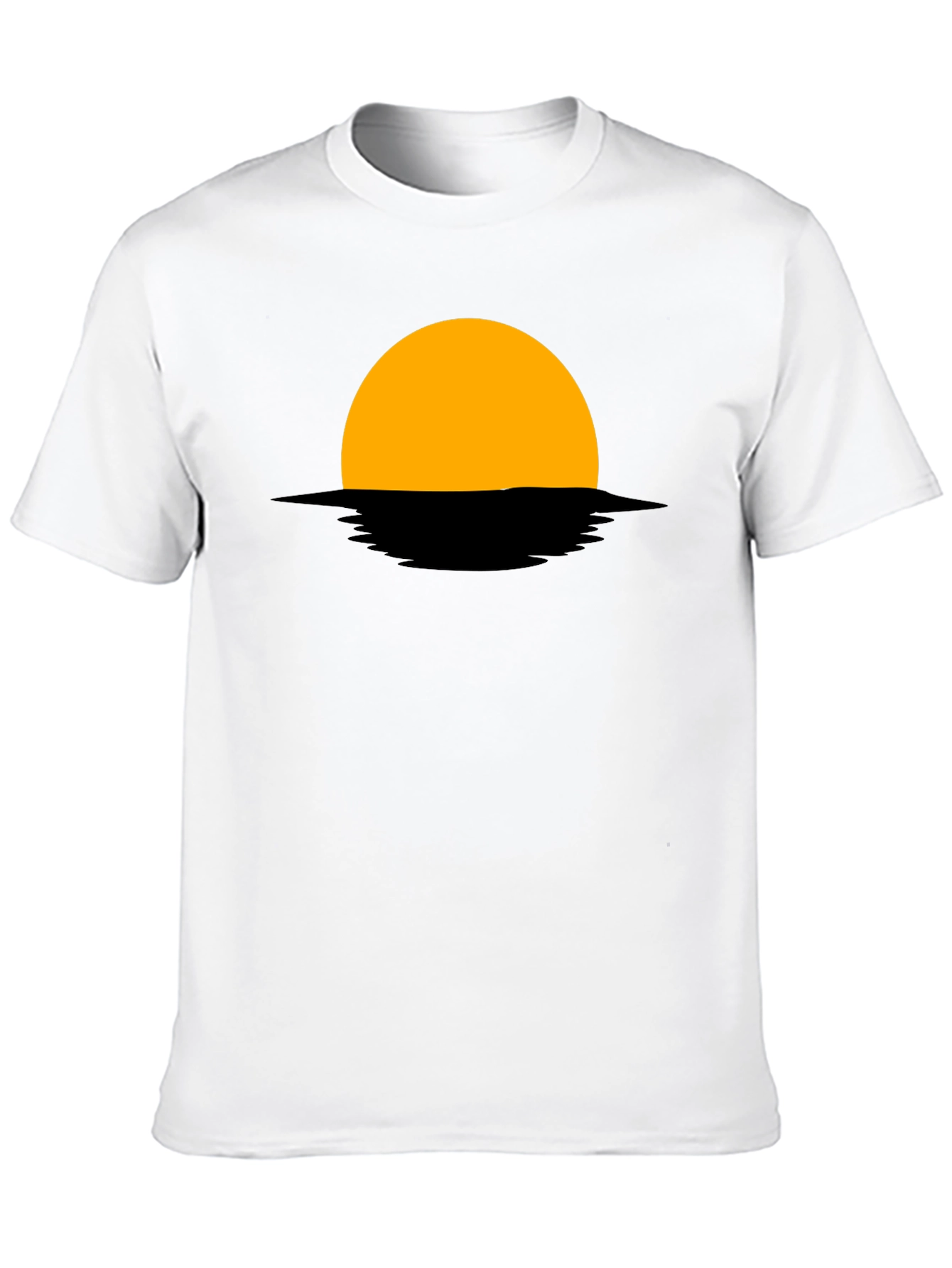 Black Sunset Graphic Tee - Modern Minimalist Design view 10