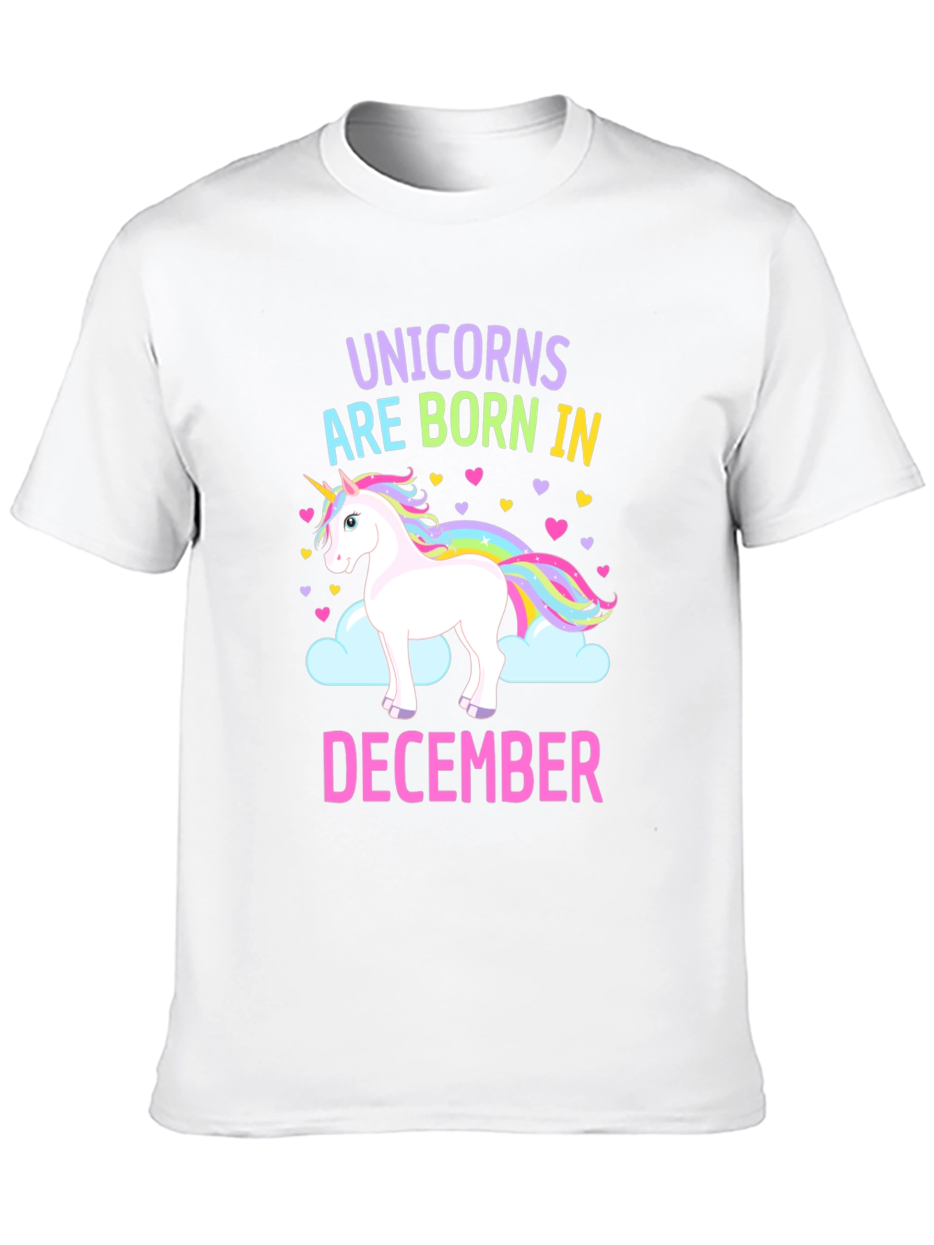 Black Unicorn December Birthday T-Shirt view 10