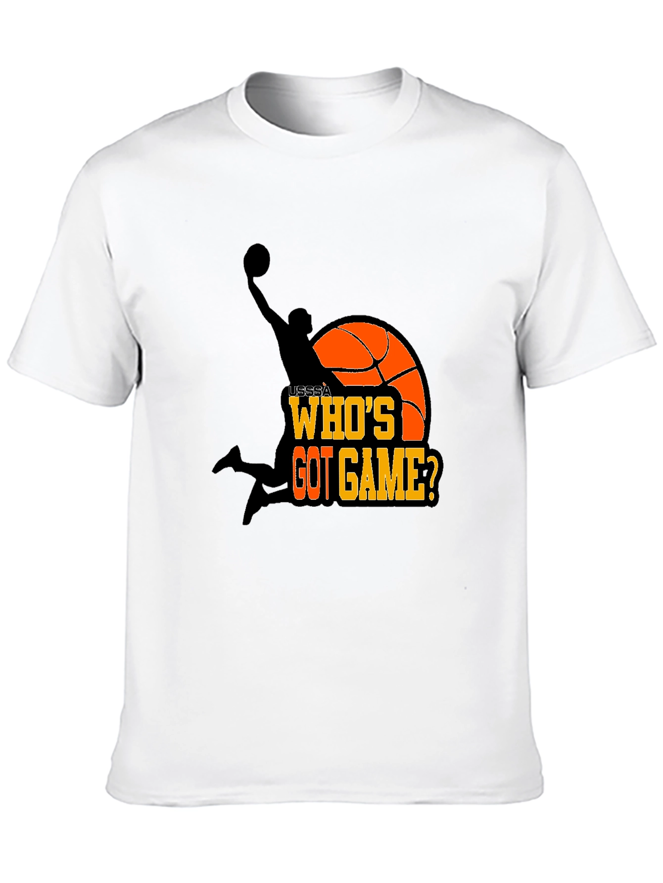 Black Who's Got Game? Basketball T-Shirt view 10