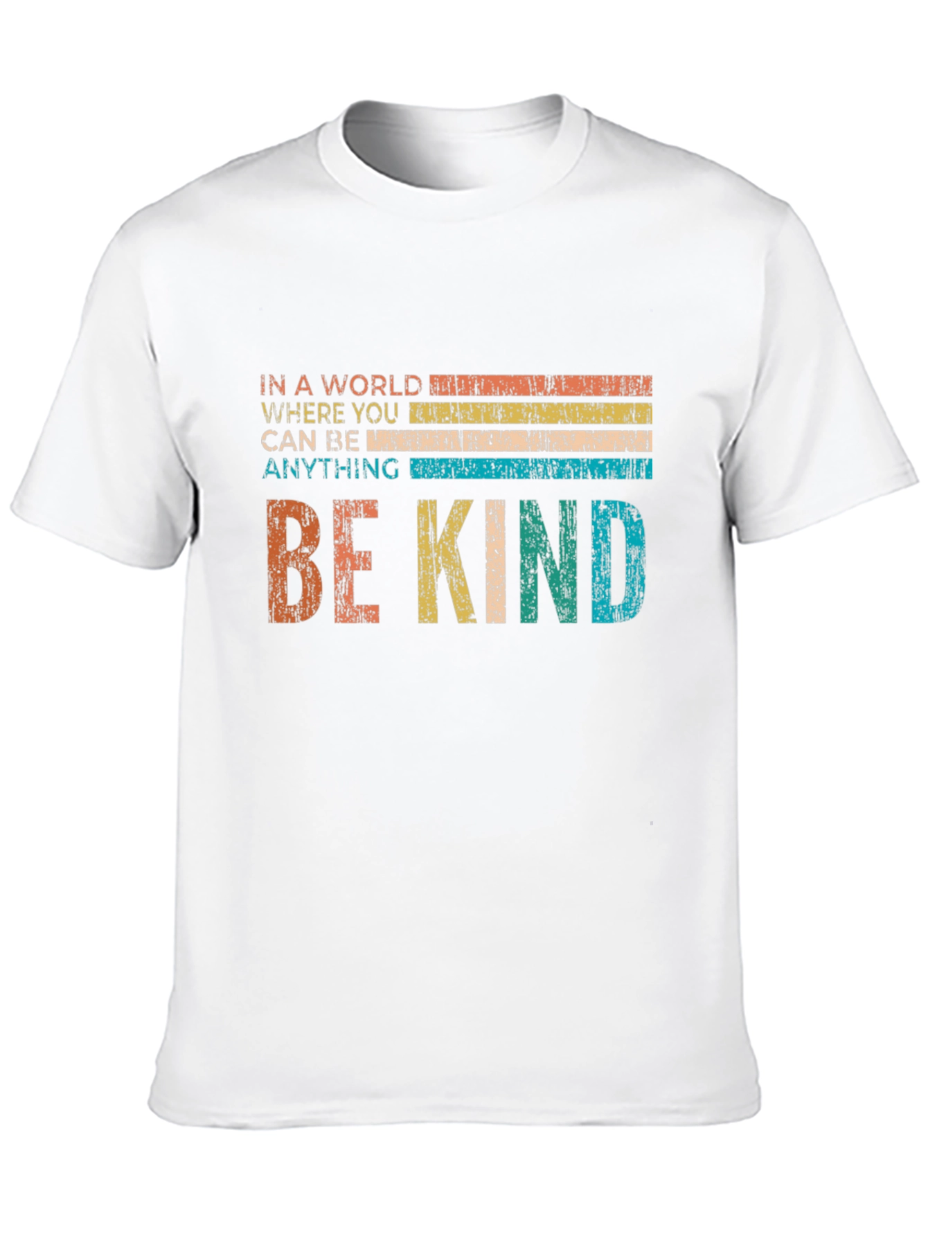 Black Be Kind Vintage Style Graphic Tee view 10