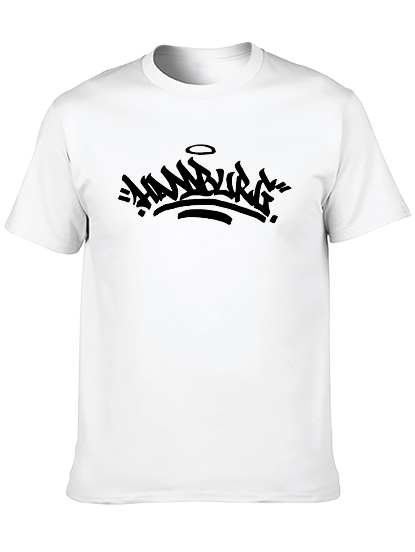 Black Black T-Shirt with Graphic Print view 10