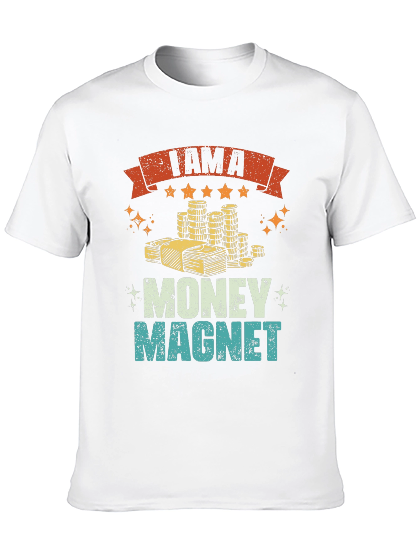 Black I am a Money Magnet Graphic Tee view 10
