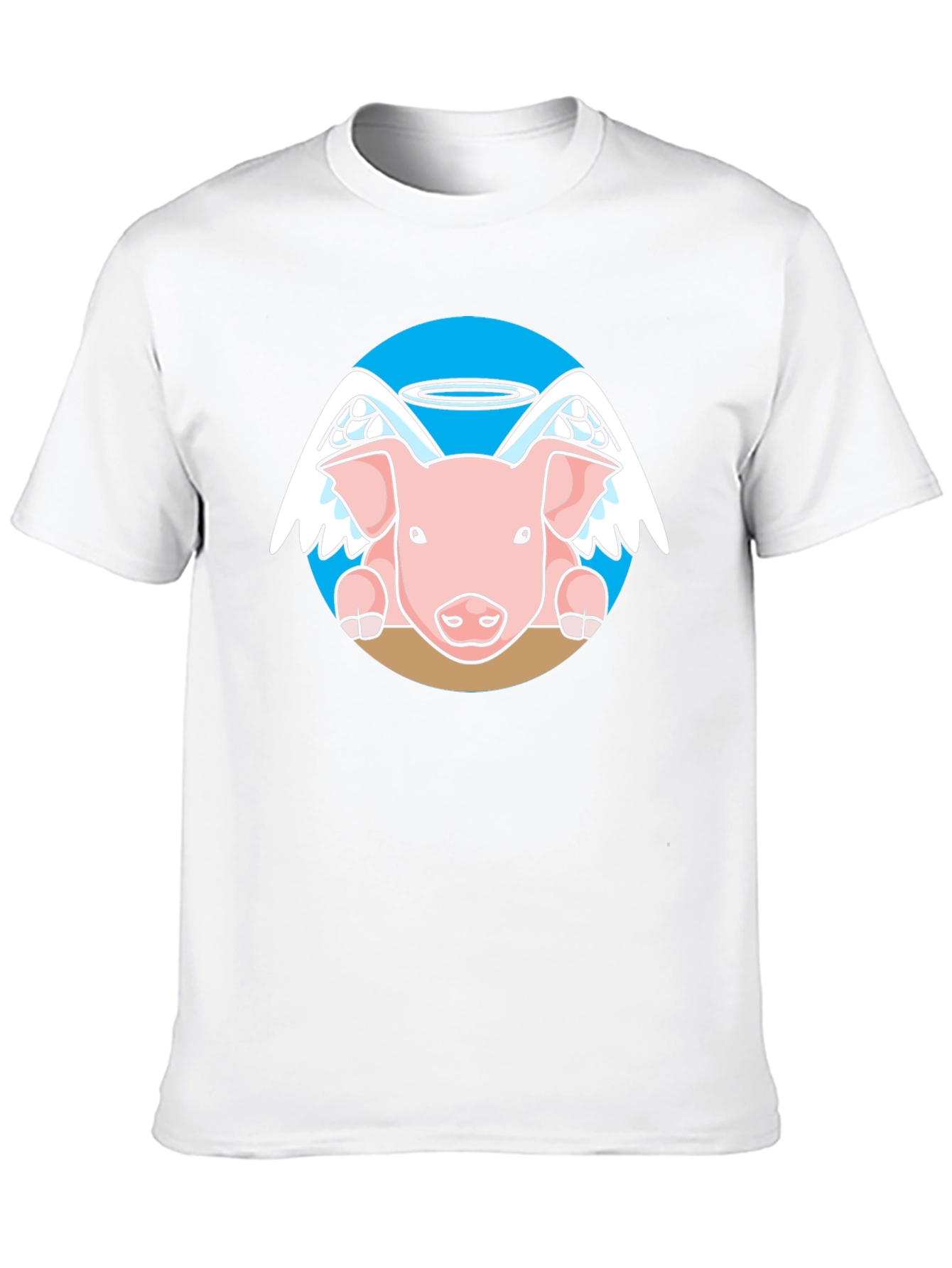 Black Angel Pig Black T-Shirt view 10