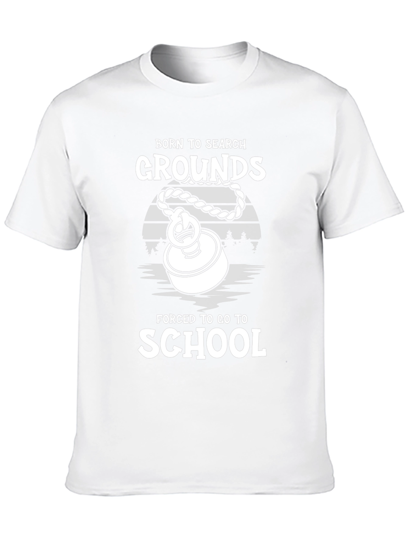 Black Born to Search Grounds T-Shirt view 10