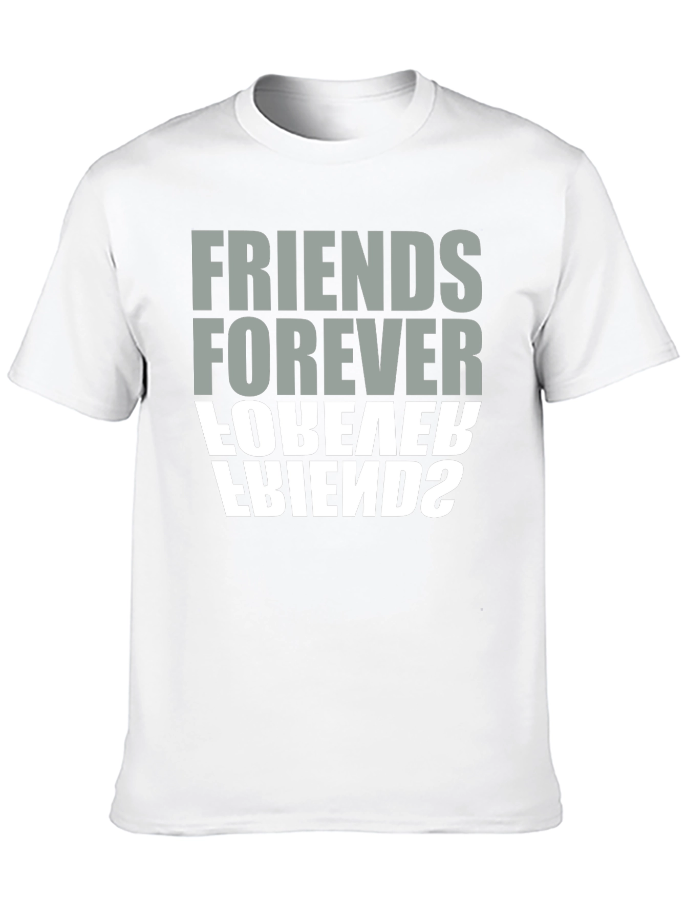 Black Friends Forever Graphic Tee - Black Crew Neck view 10