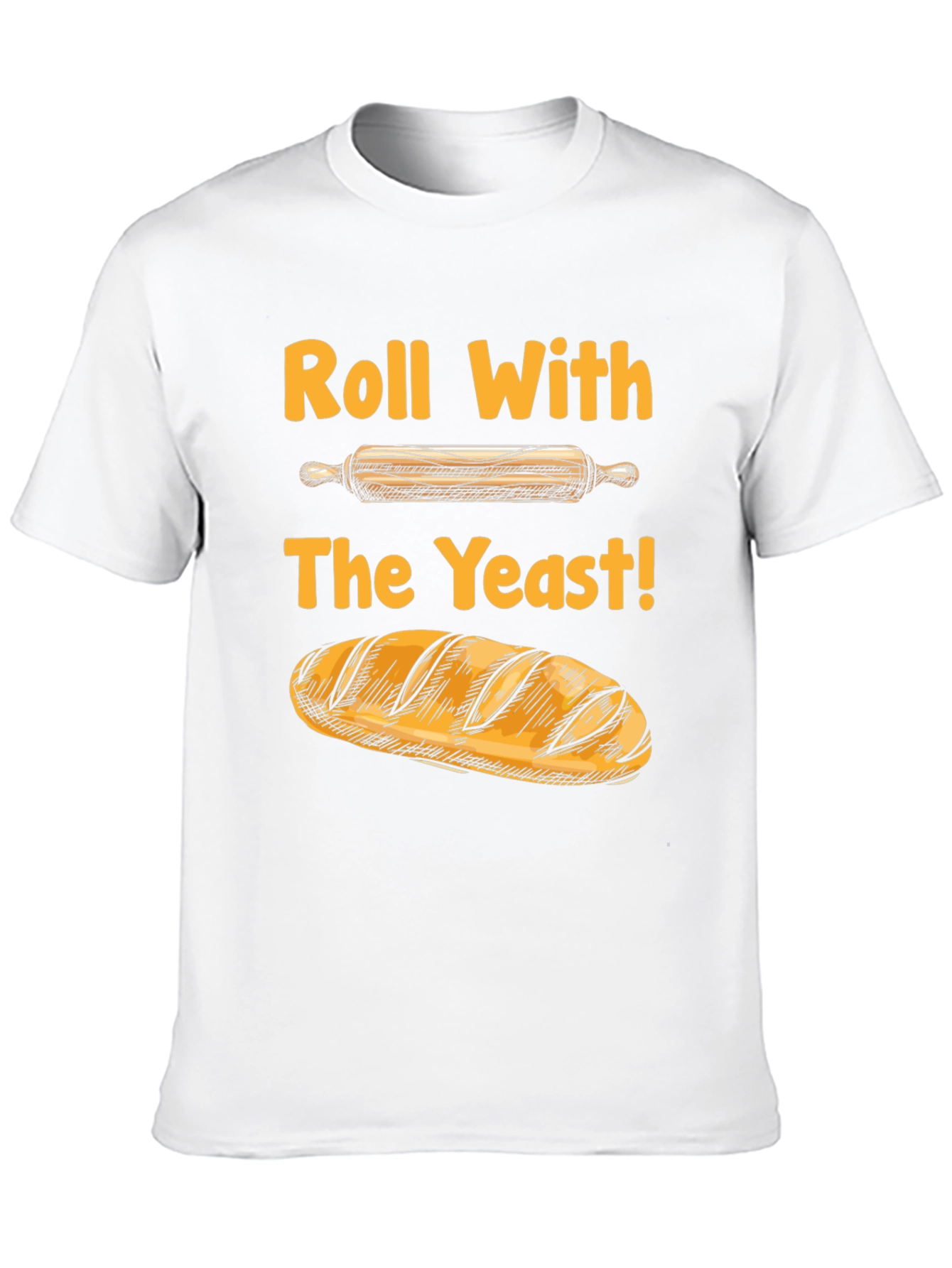 Black Roll With The Yeast Funny Baking T-Shirt view 10