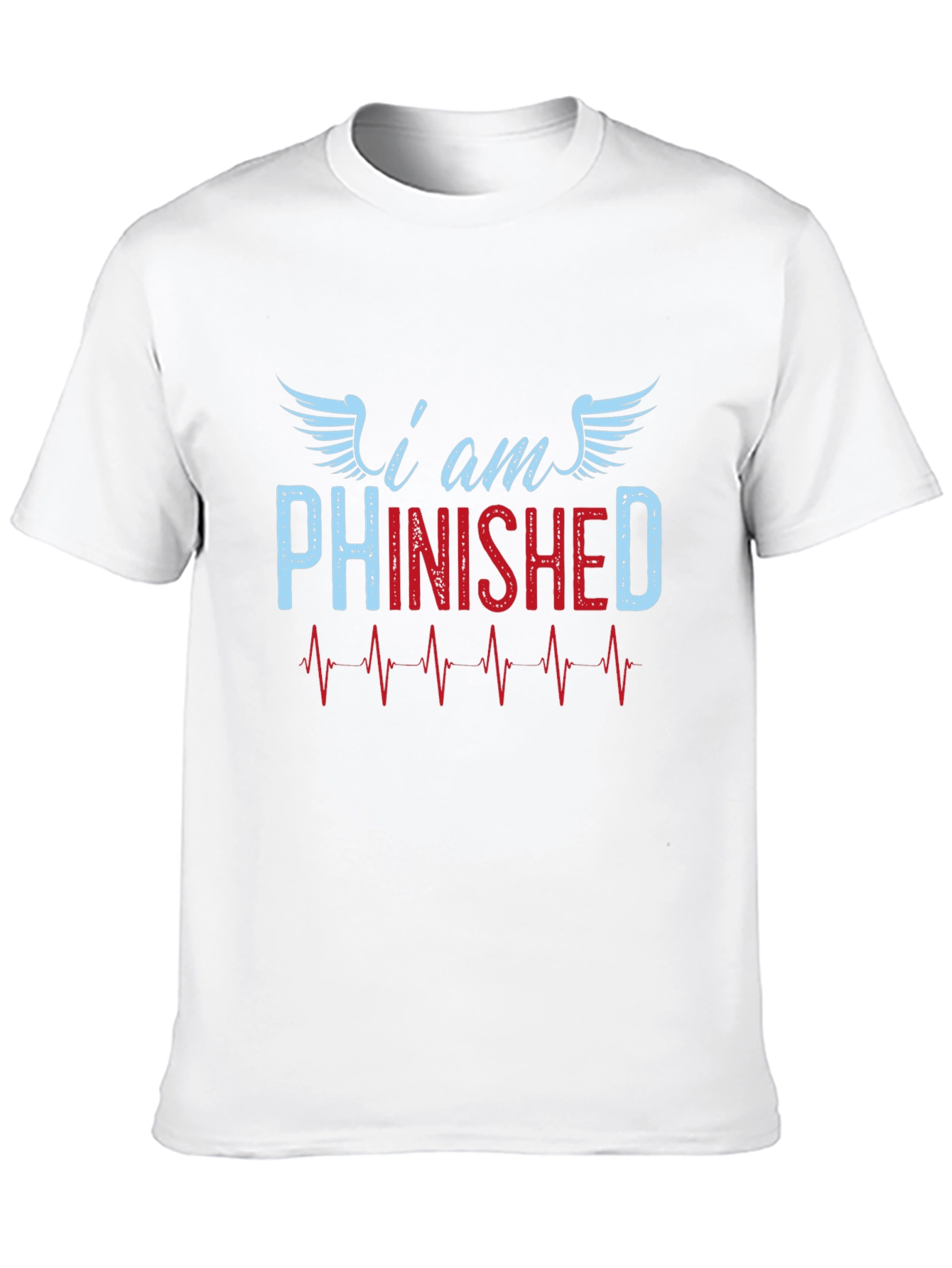 Black I am Phinished T-Shirt - Funny Sarcastic Tee view 10