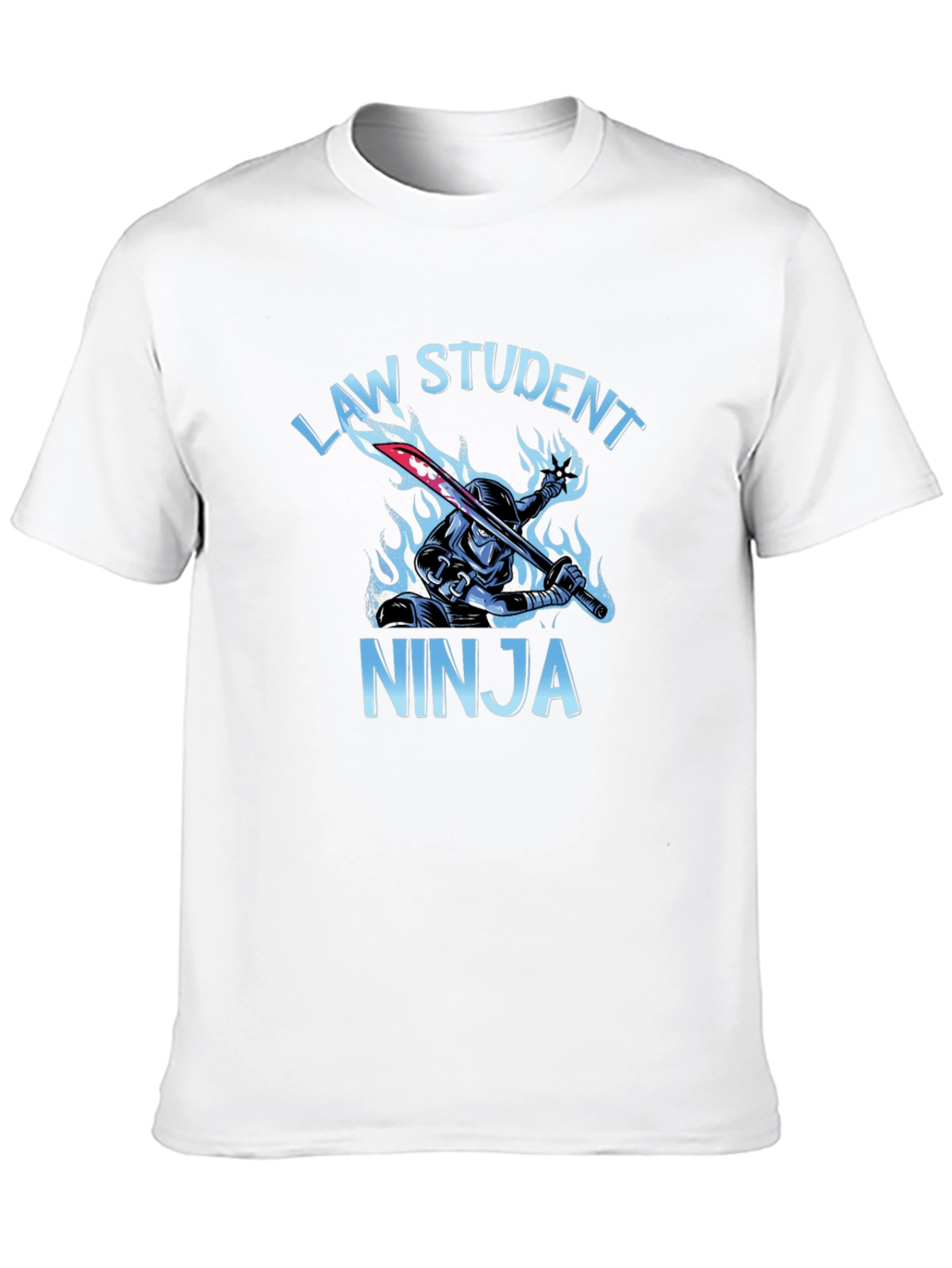 Black Law Student Ninja Graphic T-Shirt view 10
