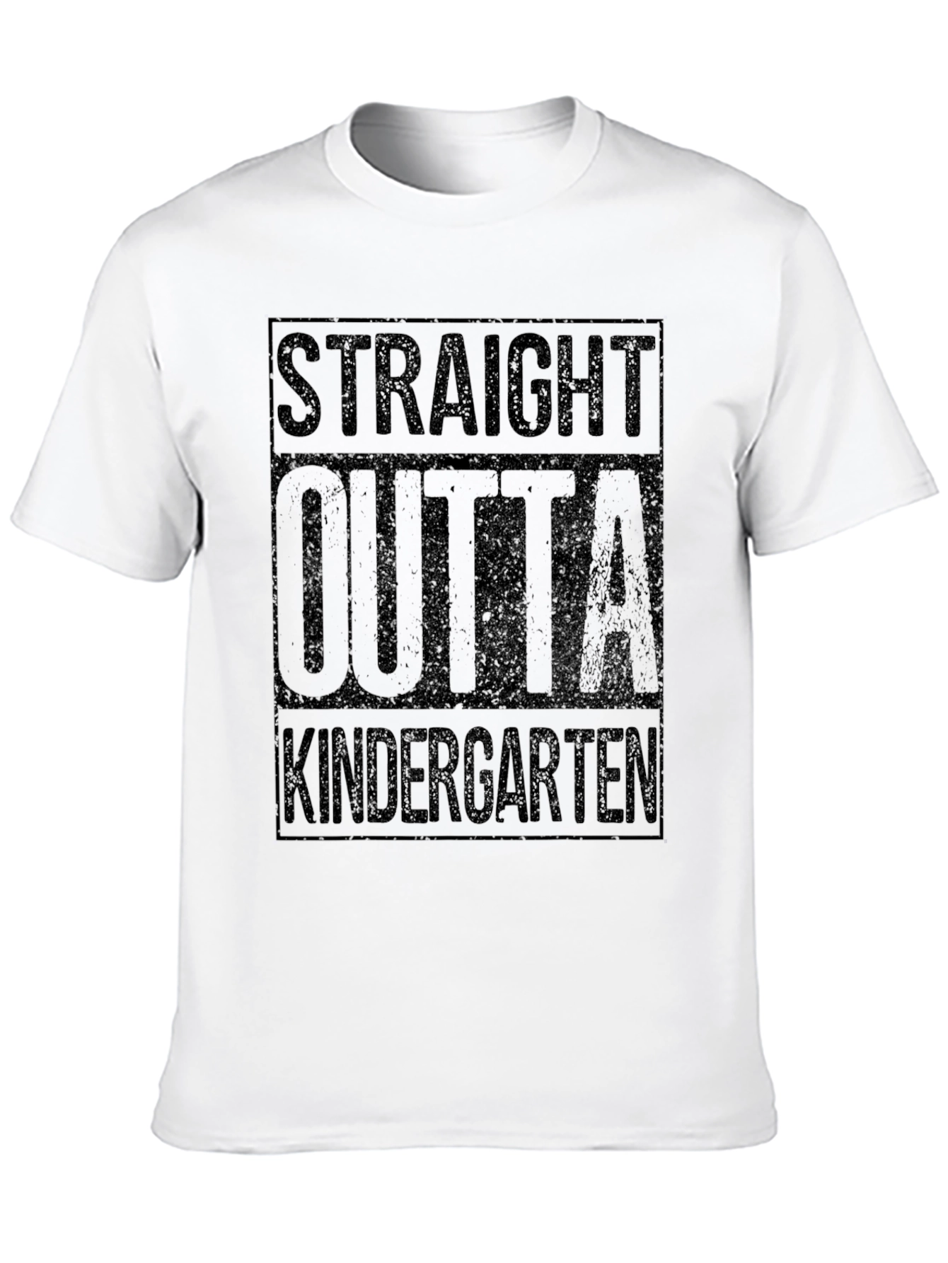 Straight Outta Kindergarten Black T-Shirt - 10
