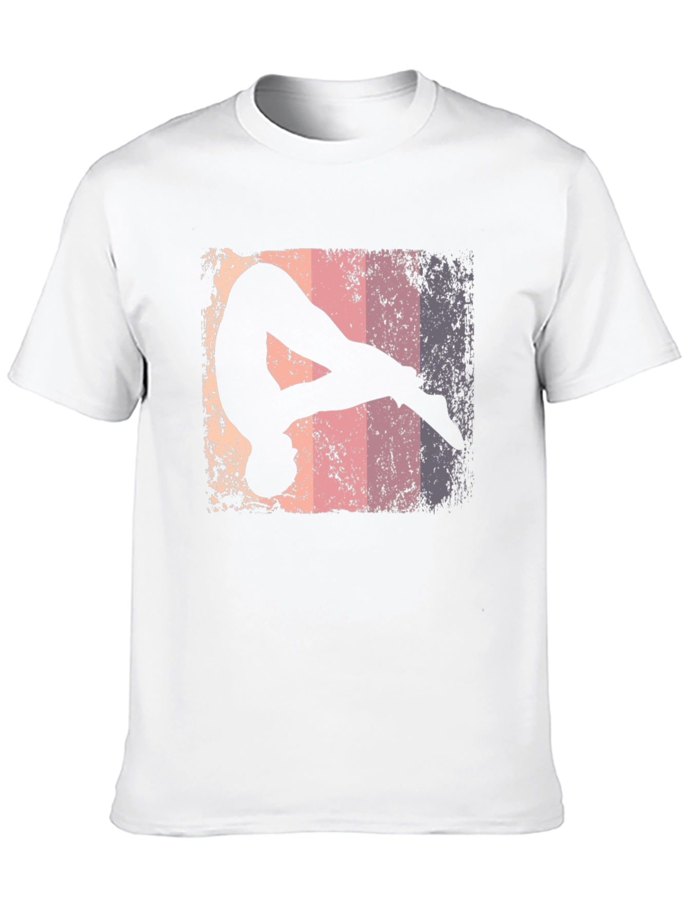 Black Retro Gymnastics Silhouette Graphic Tee view 10