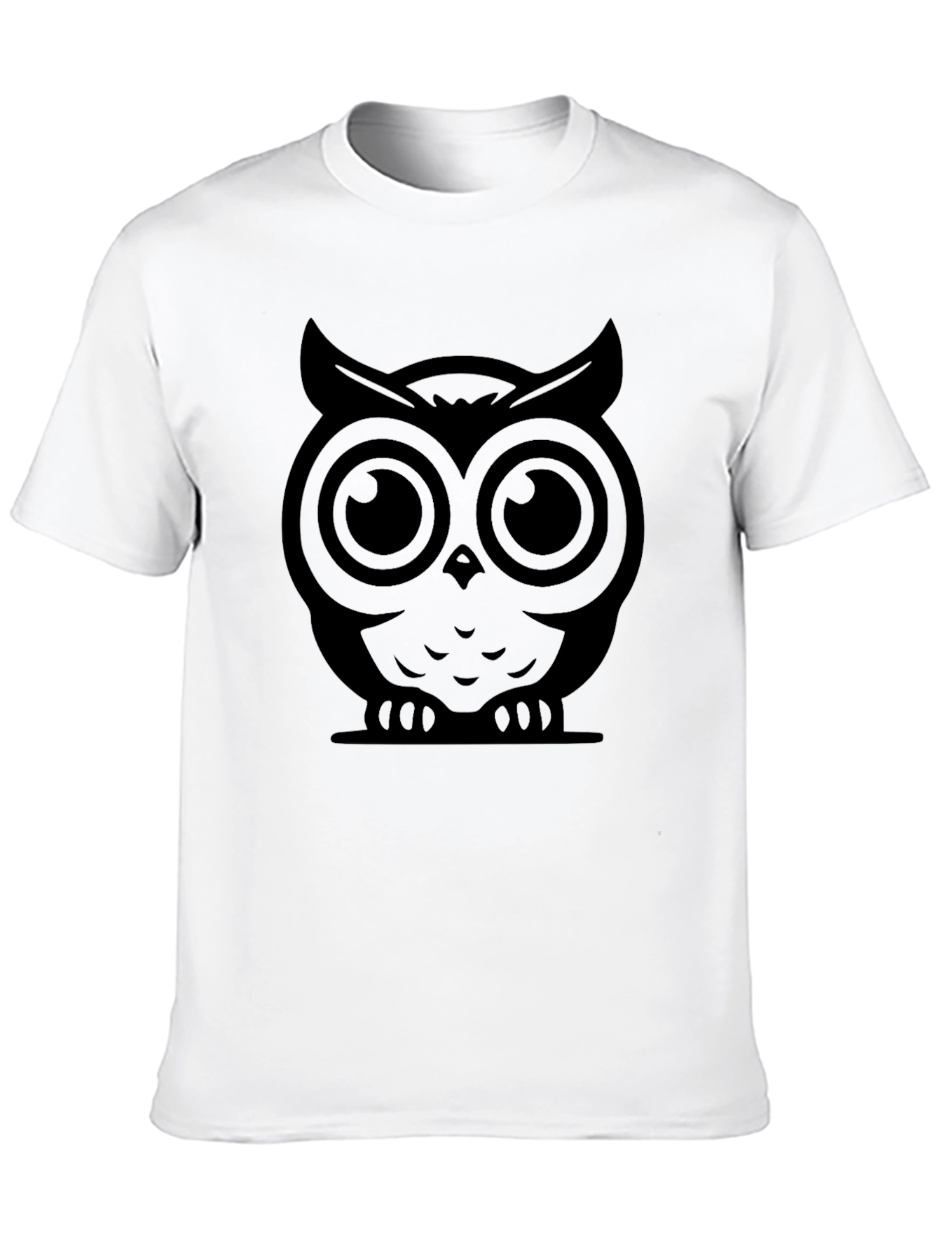 Black Owl Graphic Black T-Shirt view 10