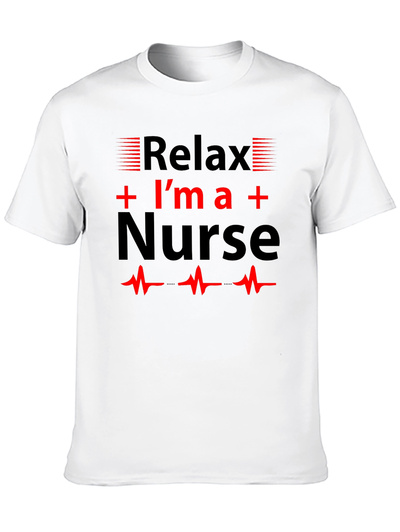 Black Relax I'm a Nurse T-Shirt, Novelty Gift view 10
