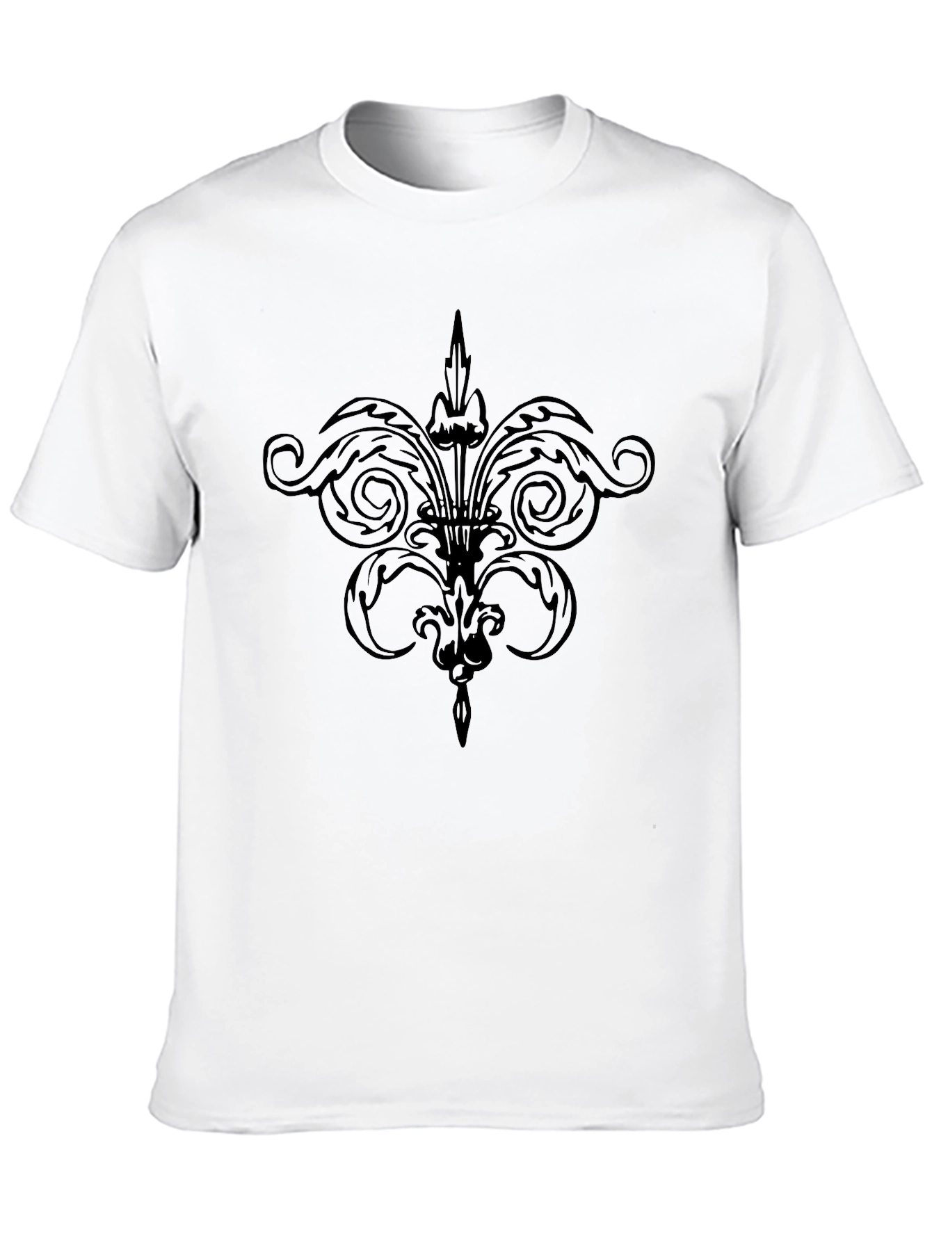 Black Black Fleur-de-lis Graphic Tee view 10