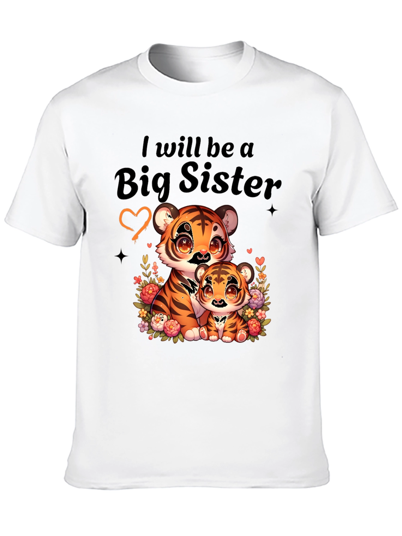 Black Big Sister Tiger Tee view 10