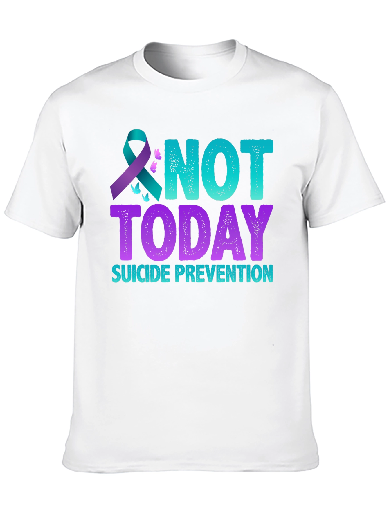 Black Suicide Prevention Awareness Graphic Tee view 10