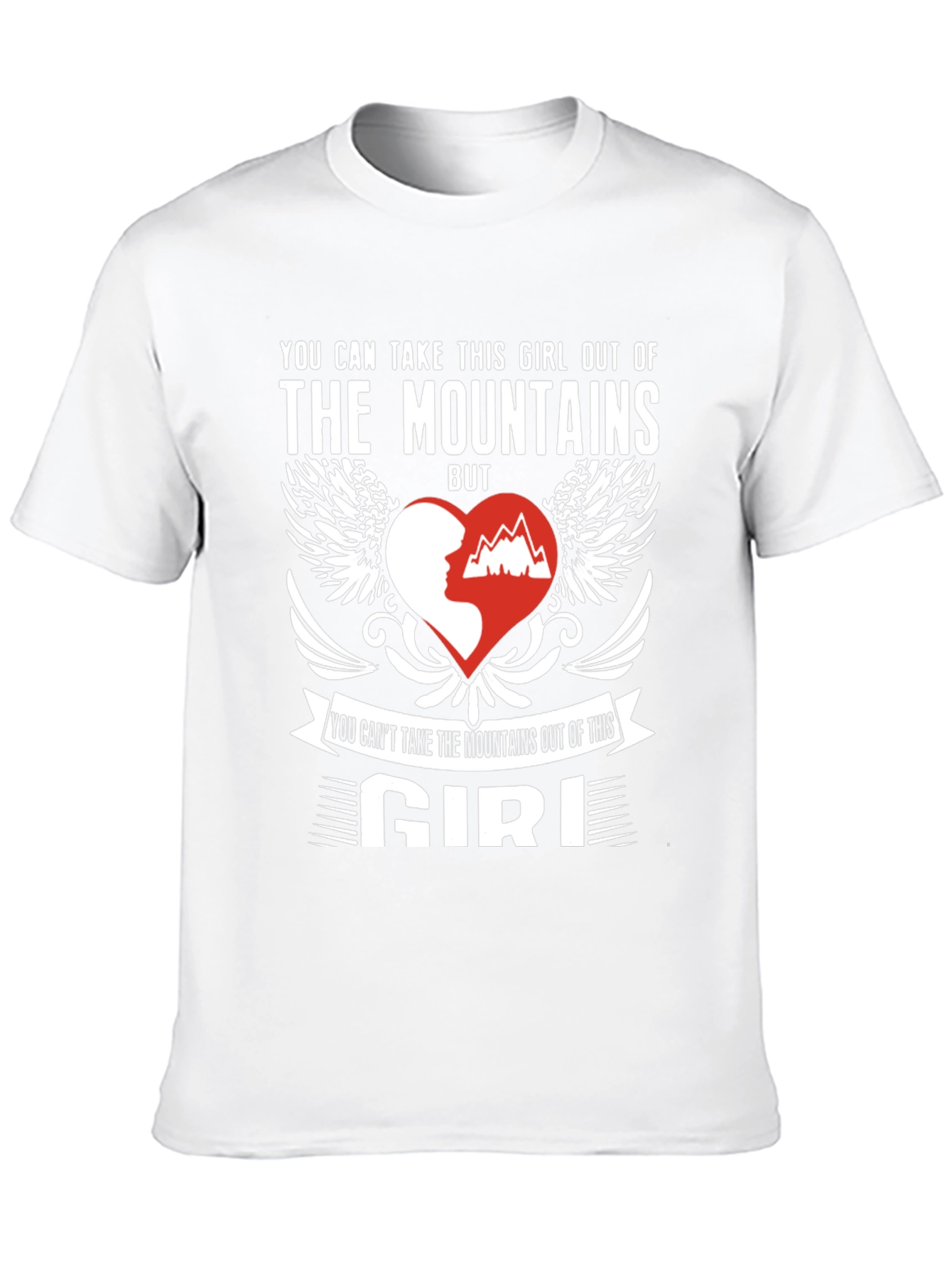 Black Mountains Girl Graphic Tee - Outdoor Adventure Shirt view 10