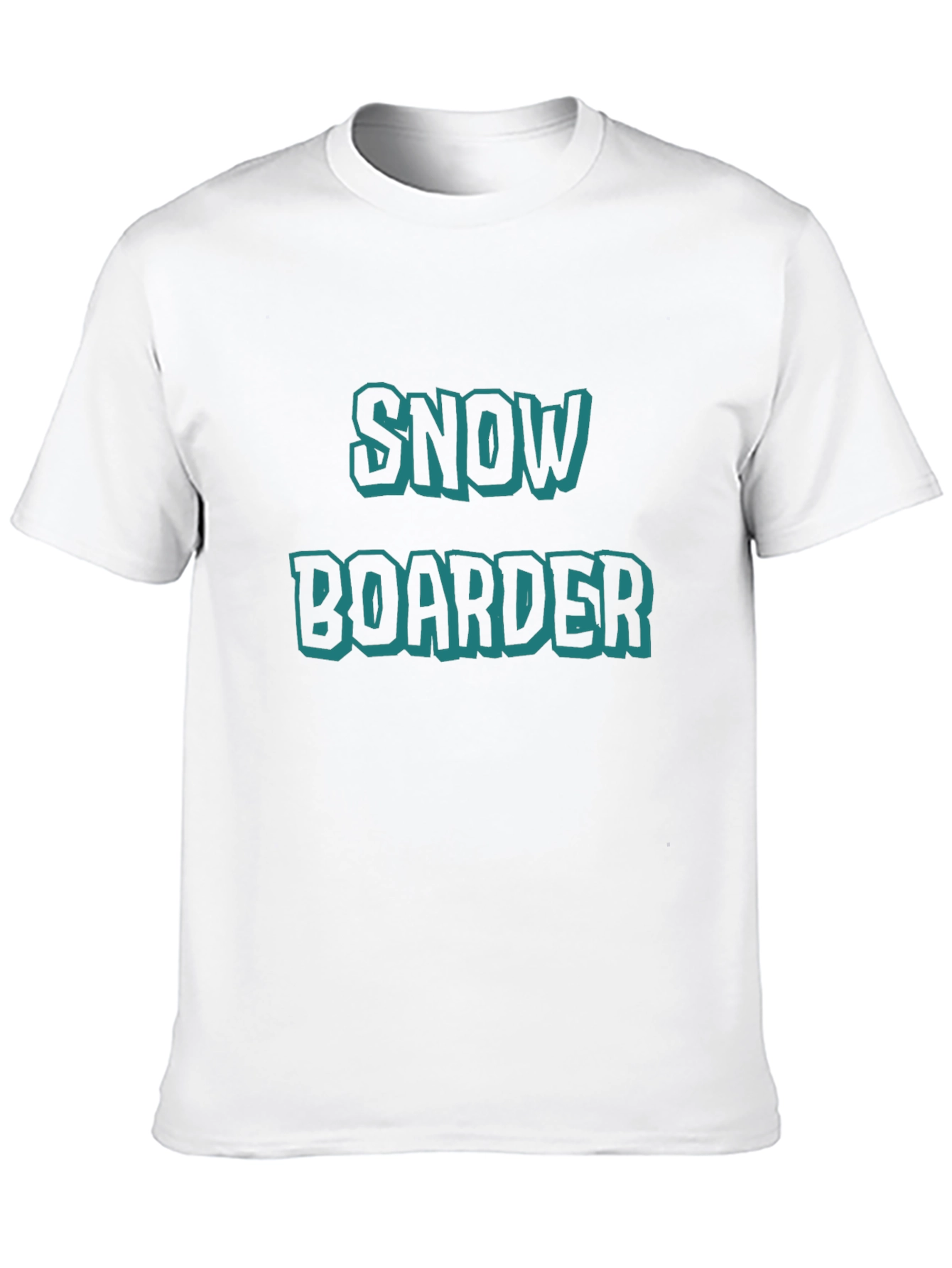 Black Snowboarder Graphic Tee - Black Cotton T-Shirt view 10