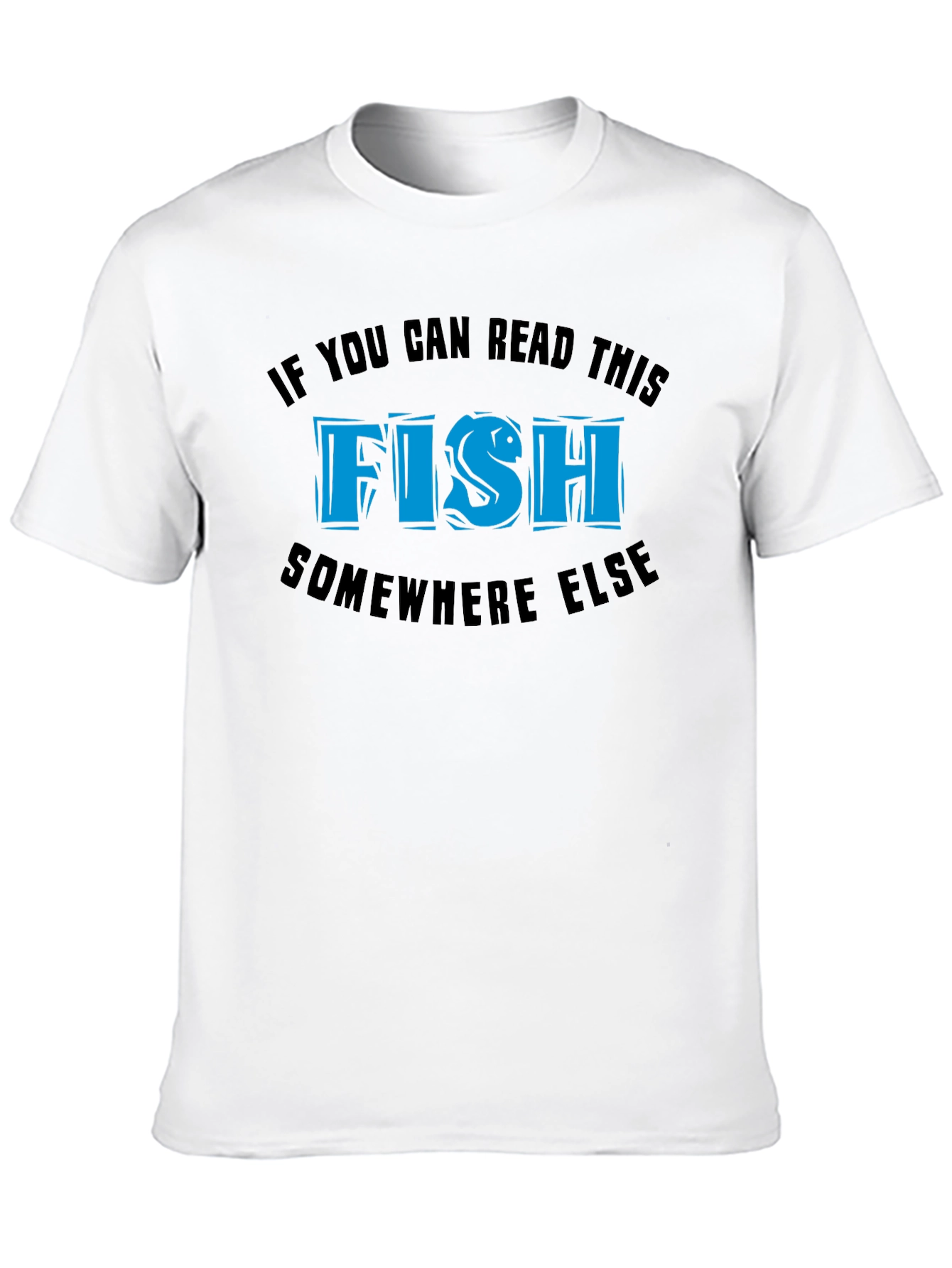 Black Funny Fish T-Shirt - If You Can Read This... view 10